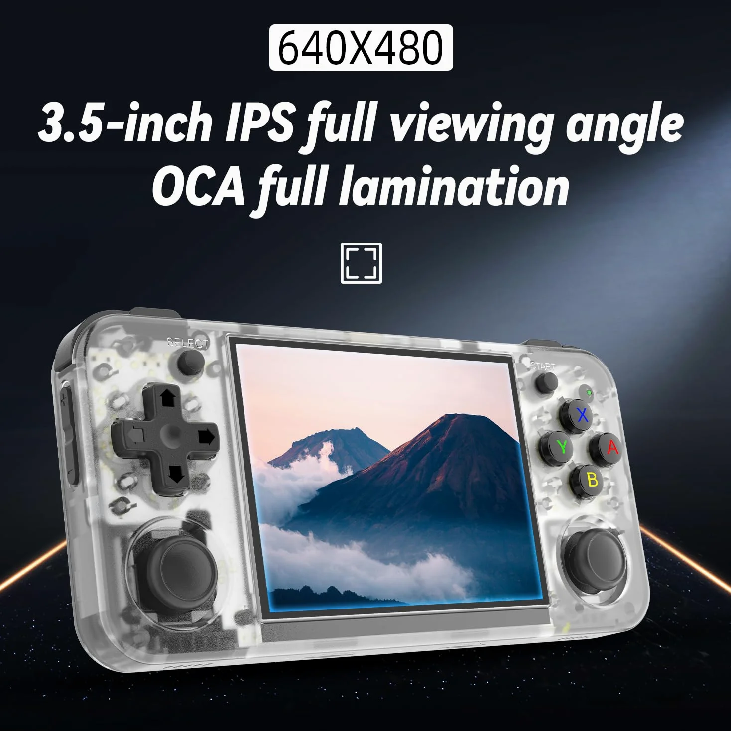 rg35xx H - Emulador de juegos retro 35xxH con una tarjeta 64G precargada de juegos rg35xxh visualización IPS de 3.5 pulgadas compatible con 5G WiFi Bluetooth HDMI y salida de TV