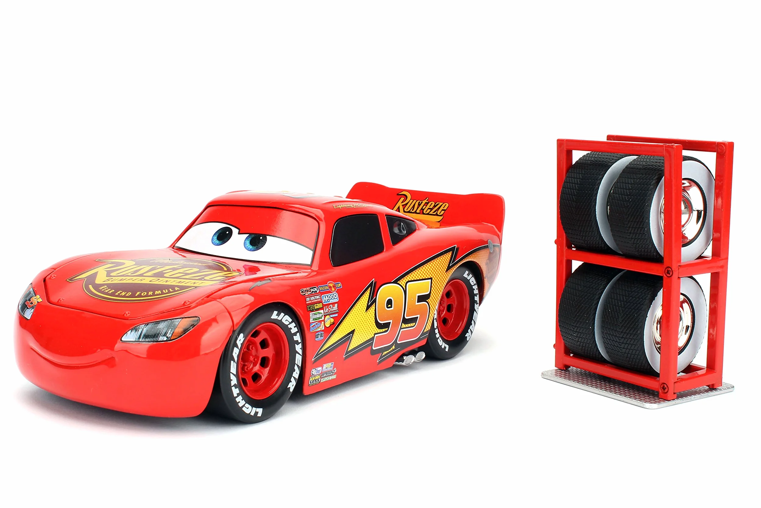 Disney Pixar Cars 3 Lightening McQueen Die-cast Car with Tire Rack