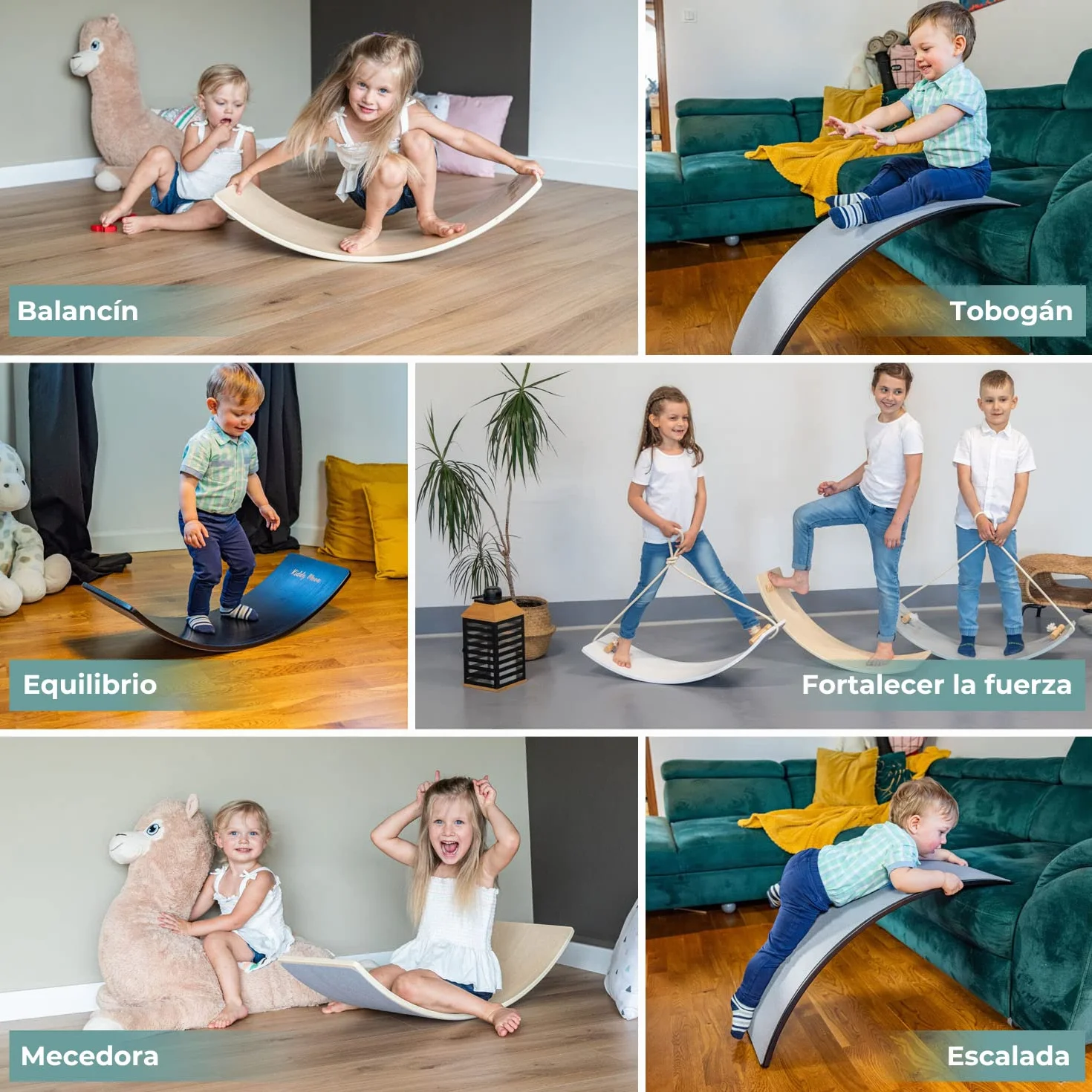 KiddyMoon Tabla De Equilibrio Para Niños Montessori BB-002