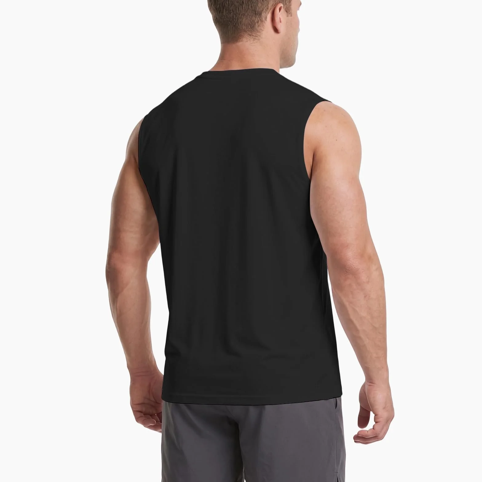 HYCOPROT Camiseta Sin Mangas Hombre Secado Rápido Muscle Tank Top Transpirable Corte Holgado Fitness Gimnasio Running