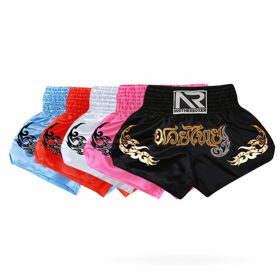 Pantalones cortos de boxeo unisex para artes marciales mixtas Muay Thai entrenamiento adultos
