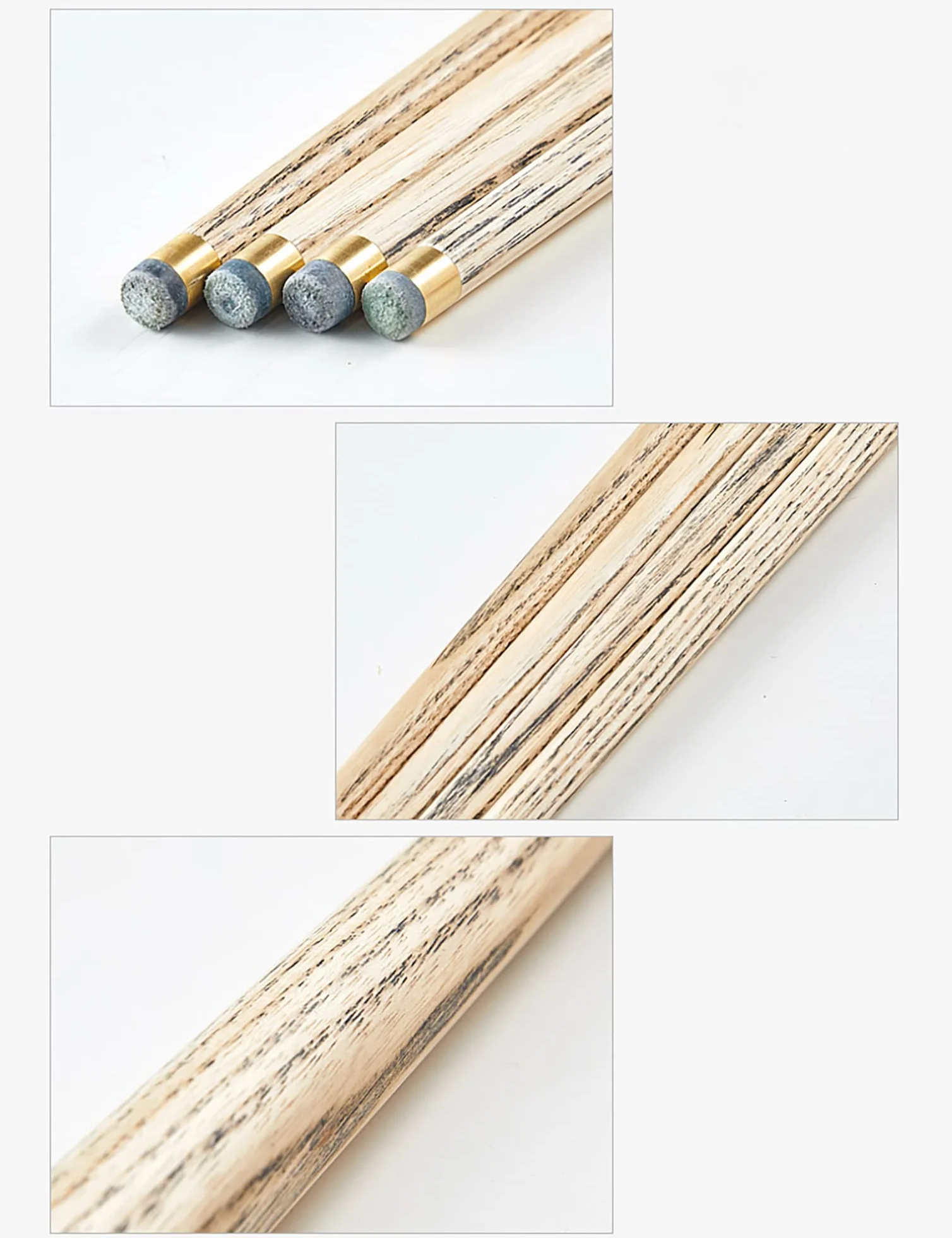 Billar Pool Cue de 57 in 18 Oz 3/4 Madera de Fresno 9mm Hecho a Mano con Varilla de Extensión