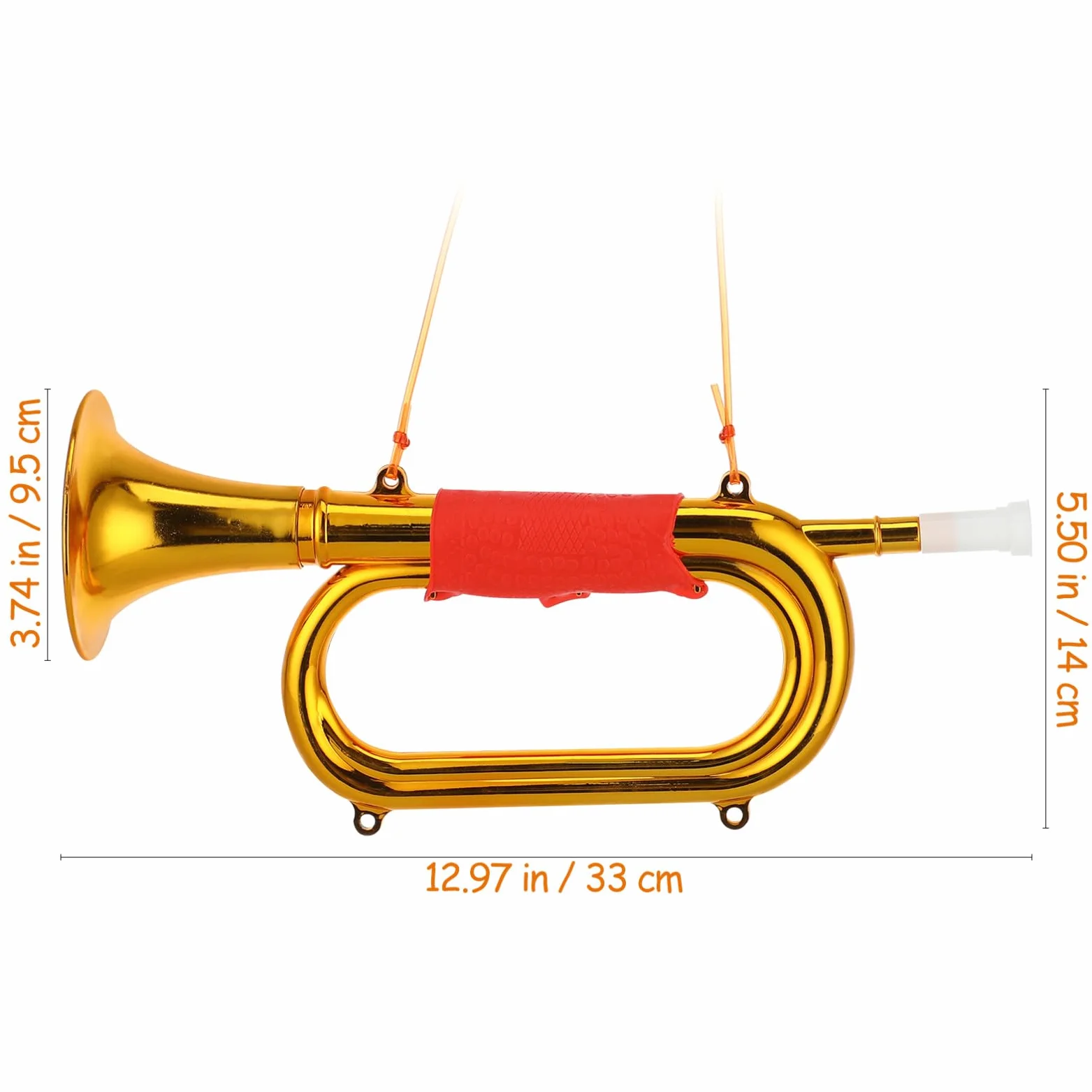 UKCOCO Trompetas De Plástico: Cornetas 13 Pulgadas Juguetes Musicales para Niños Herramienta Musical Educación Temprana Accesorio para Presentaciones En Escenarios De Fiestas.
