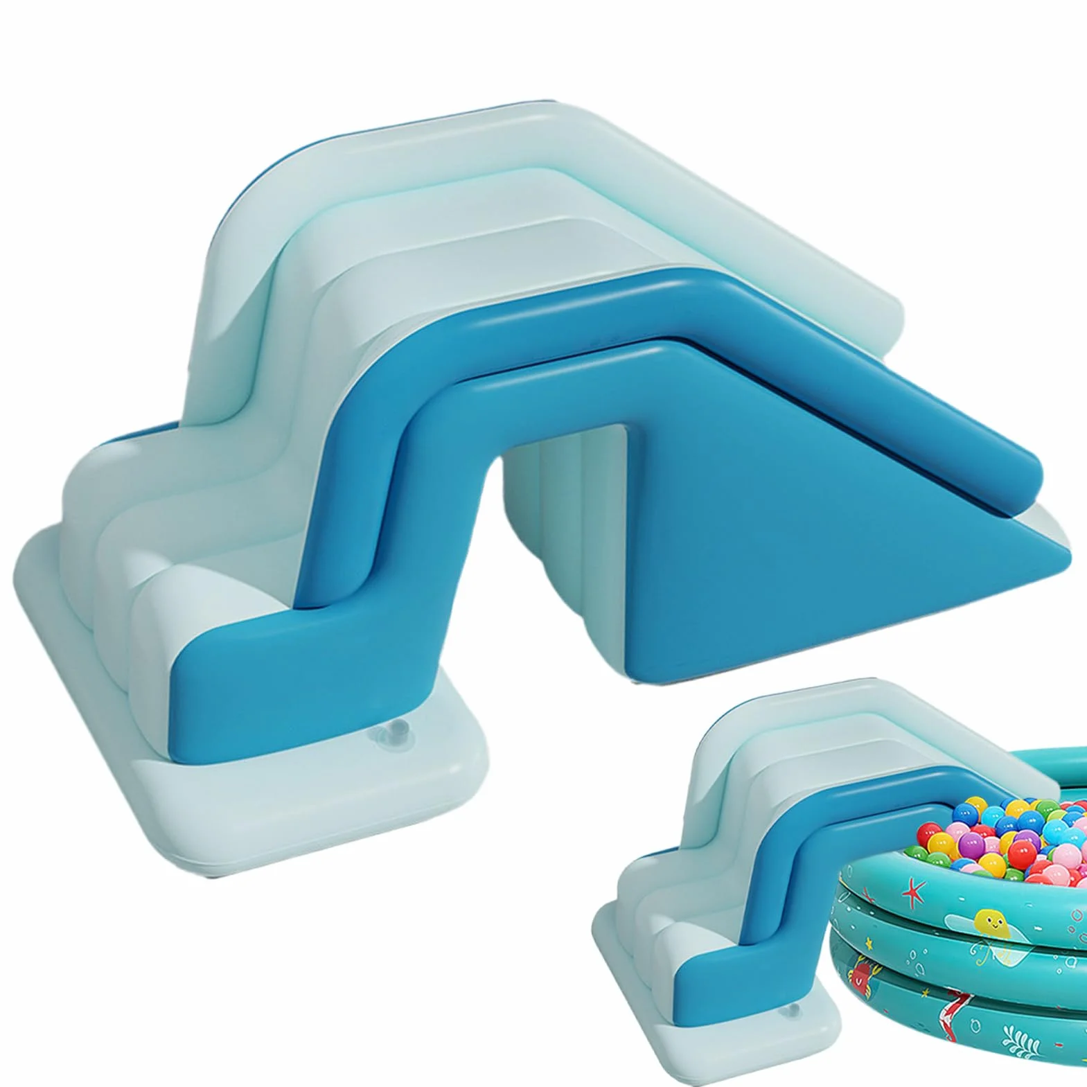 Tobogán Acuático Inflable para Piscina - Tobogán para Piscina Infantil, Tobogán Inflable para Piscina, Tobogán para Piscina De Bolas Y Piscinas, Tobogán Hinchable Infantil para Piscina Pool