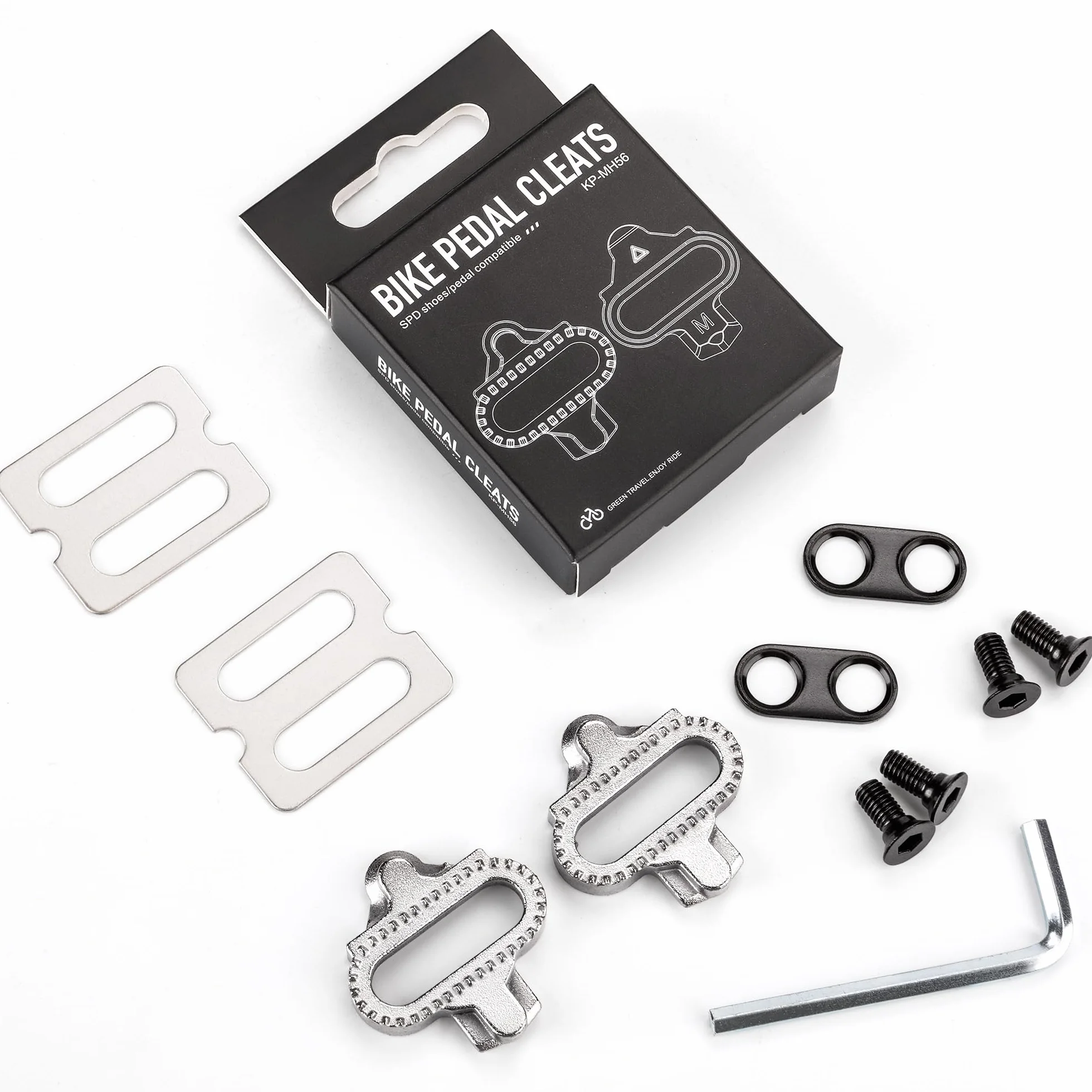 GEWAGE Calas SPD compatibles Pedales Shimano 2 Orificios Acero CrMo Antideslizantes