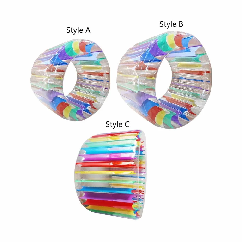 Rueda Inflable Gigante para Piscina Juguete Acuático Flotador de Agua Tubo Flotante para Niños y Adultos PVC Resistente Adecuada para Piscina Jardín, Estilo a 120x84x80cm
