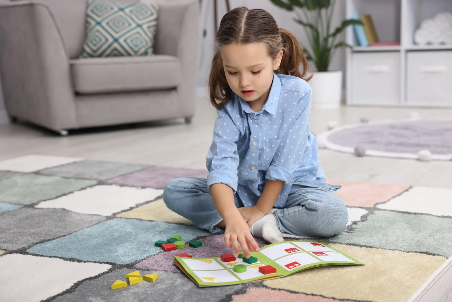 Sudoku Geométrico de Madera – Juguete Educativo 16 Piezas 20 Tareas – Estimula Lógica y Motricidad Fina – Desde 3 Años