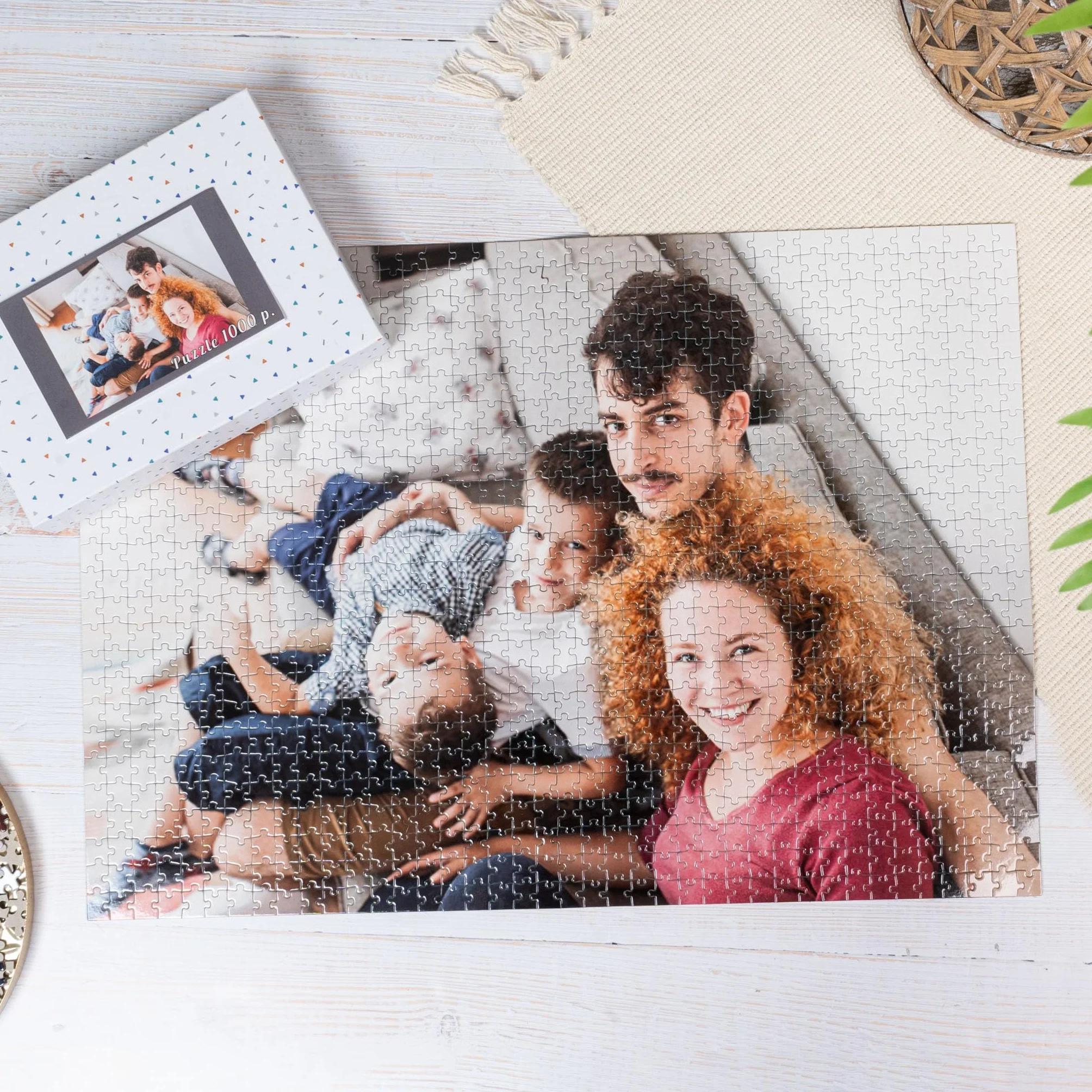 Wanapix Puzzle Personalizado 1000 Piezas 69 x 49 cm Regalo Original Adultos