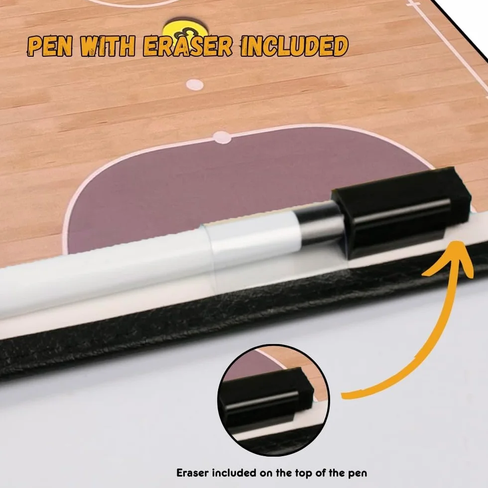 CREADY Pizarra Entrenador Futbol Sala 31x22cm con 24 Imanes y Rotulador Borrador