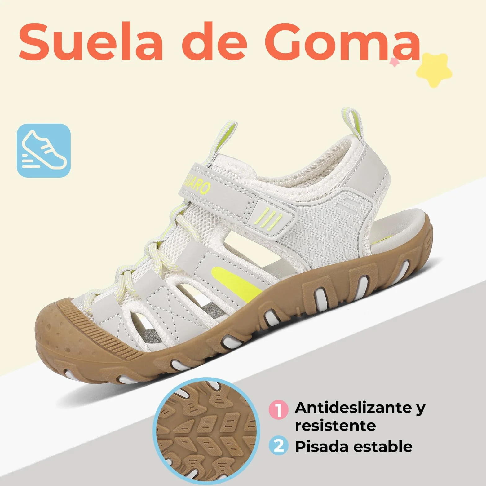 SAGUARO Sandalias Niña Verano Trekking Senderismo Talla 25-38