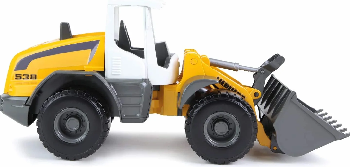 Lena - Worxx Liebherr L538 Robusto Cargador Juguete por 3+ Años Niños, Amarillo