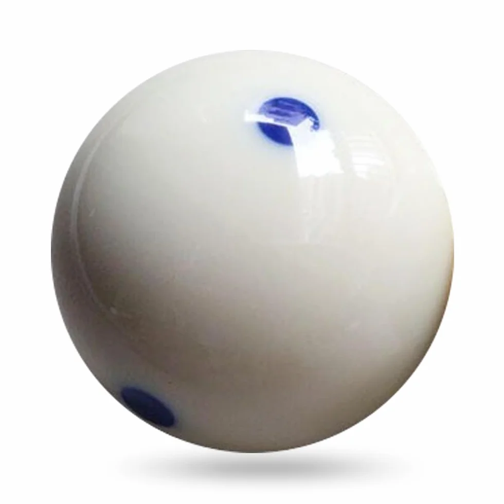 Kavolet Bola de Billar Blanca 6 Puntos Azules Resina Profesional 5,72 cm
