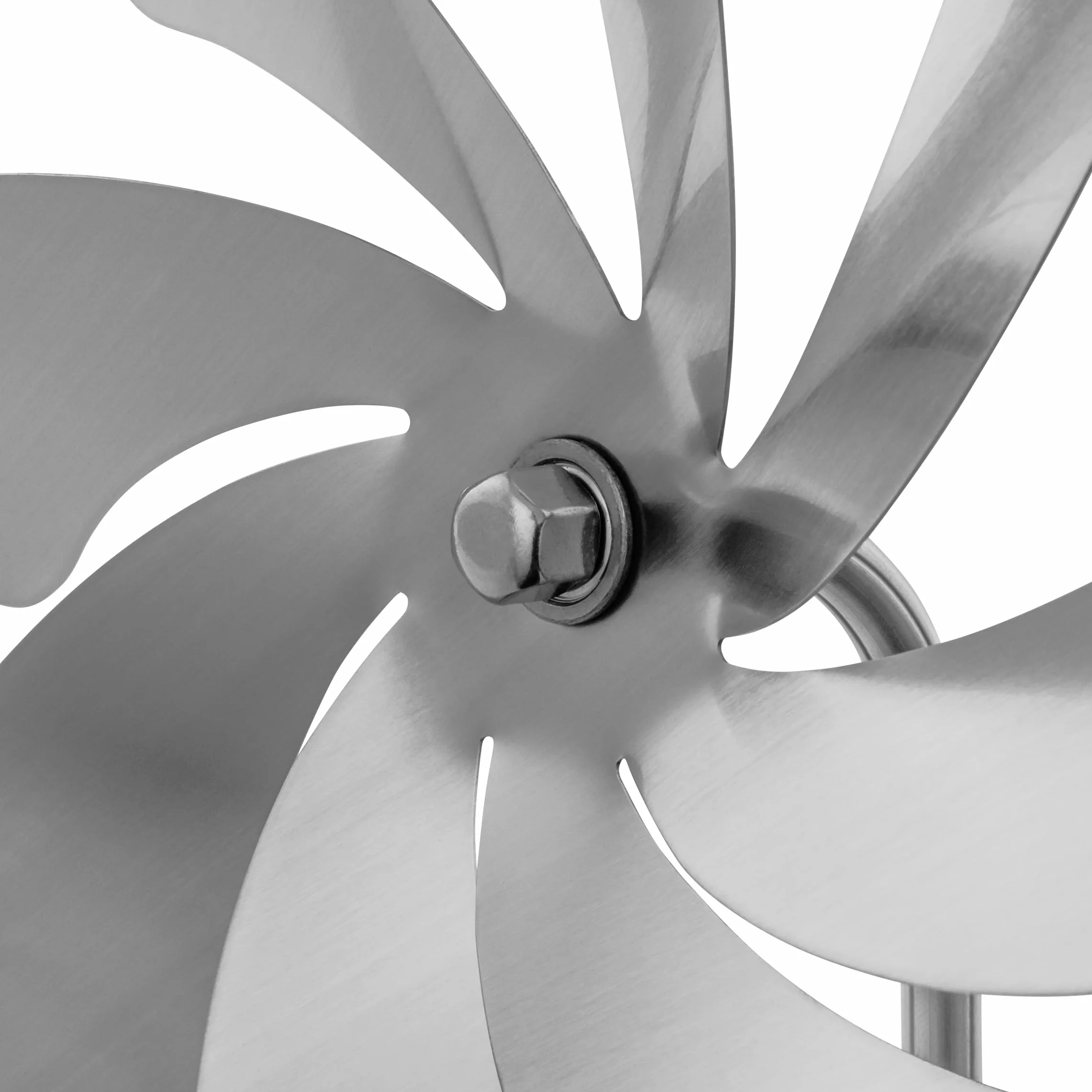 Molinillo de viento Speedy20 de steel4you; modelo A1002, hecho de acero inoxidable, diámetro del rotor de 20 cm, rodamiento de bolas, decoración para jardín, fabricado en Alemania