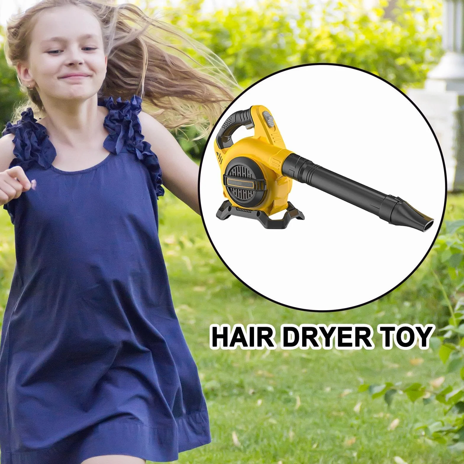Generico Leaves Blower, Garden Blowers, Battery Operated Kids Leaves Blower, Toddler Outdoor Gardening Equipment, 16.5x7.91 Inches Outdoor Play Leaves Blower for Preschool Play & Landscaping Blower