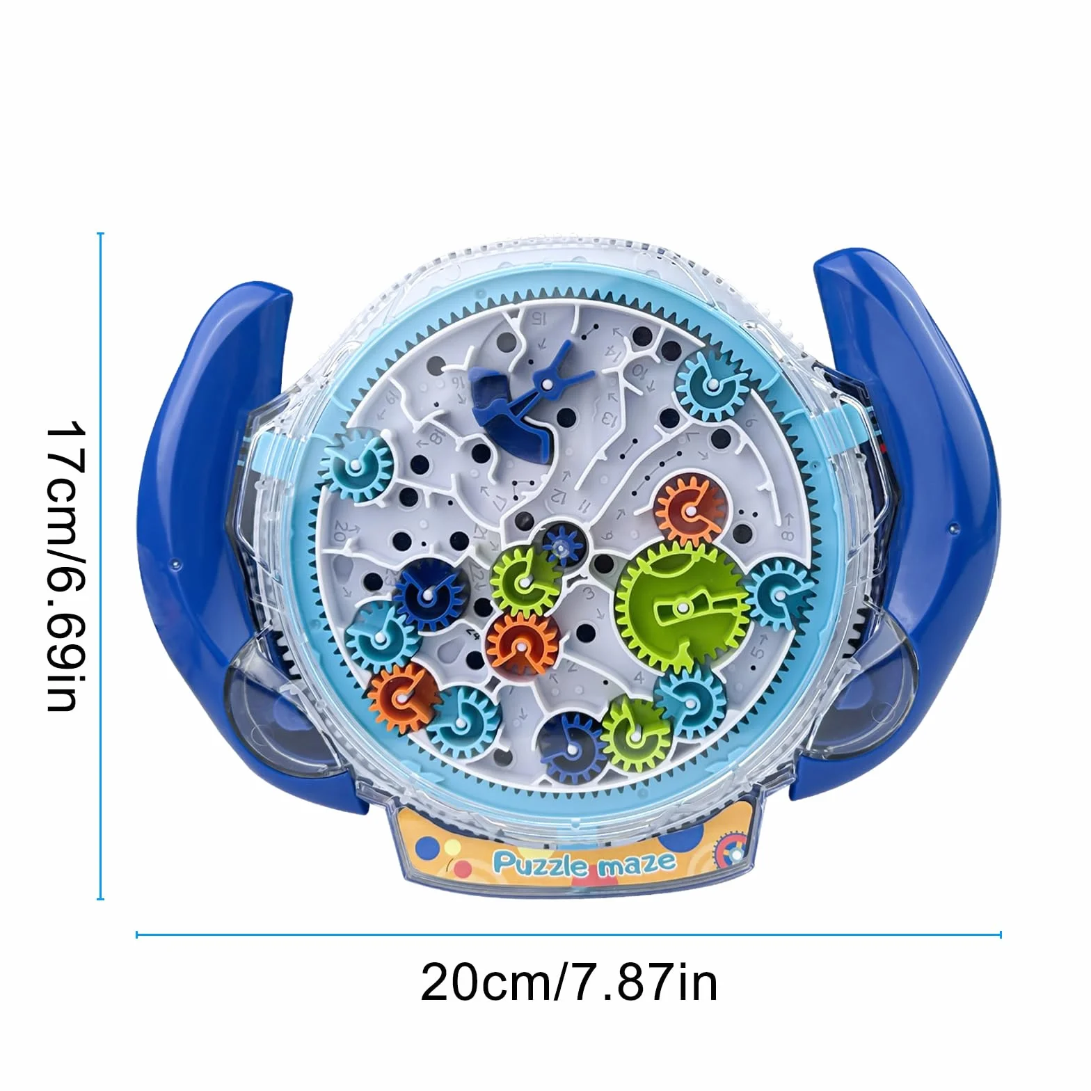 Chiluxendo Bola Laberinto(Azul), Games Maze Puzzles Juego de Rompecabezas 3D con Bolas, Ball Juguetes Educativos Control de Engranajes, Laberintos para Niños de Paciencia Regalos Mayores de 4 Años