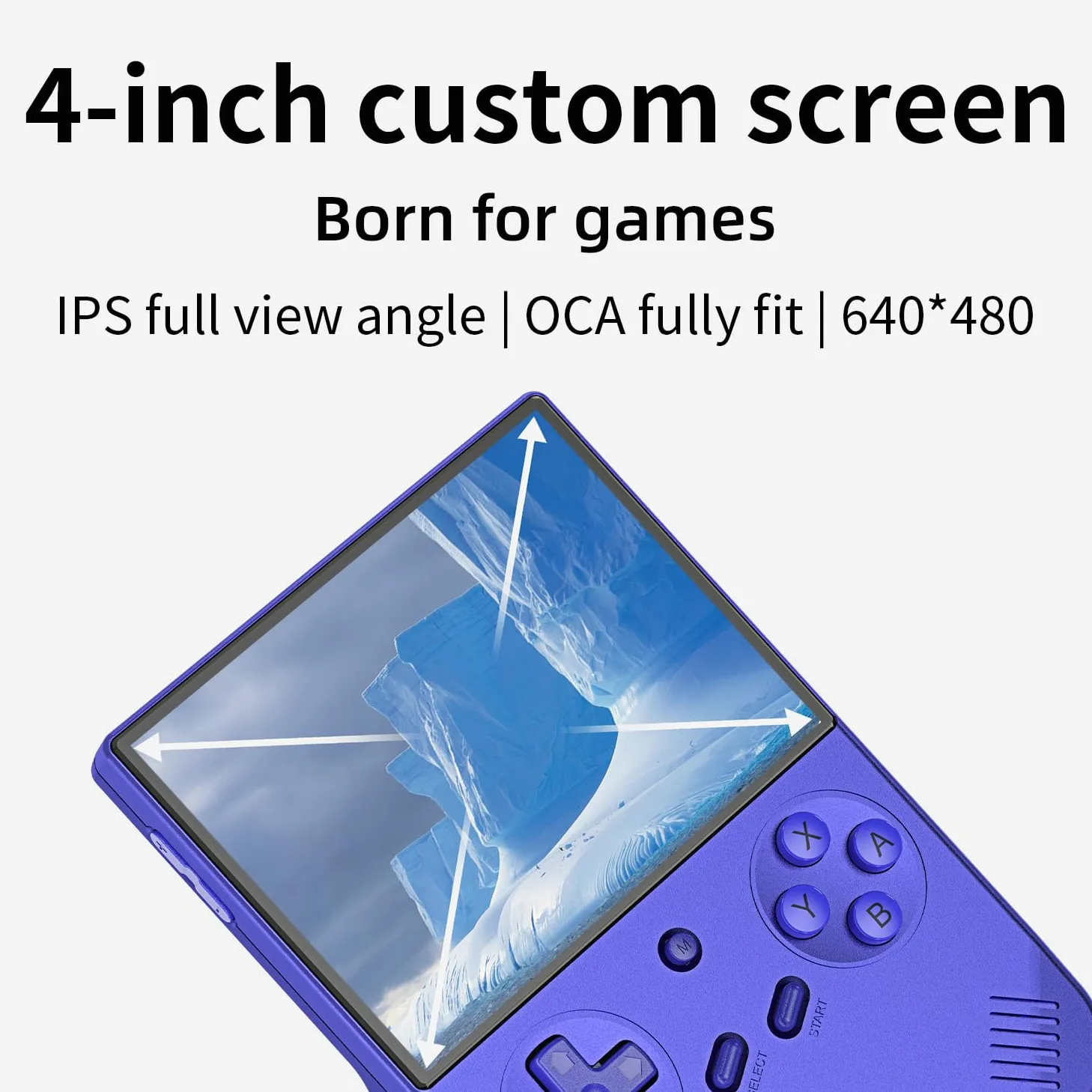 Anbenric RG40XX V - Consola de juegos de mano retro, IPS de 4.0 pulgadas, sistema operativo Linux, juegos clásicos precargados de 64 GB, H700 Quad-Core, WiFi Bluetooth, ideal para viajes, viajes