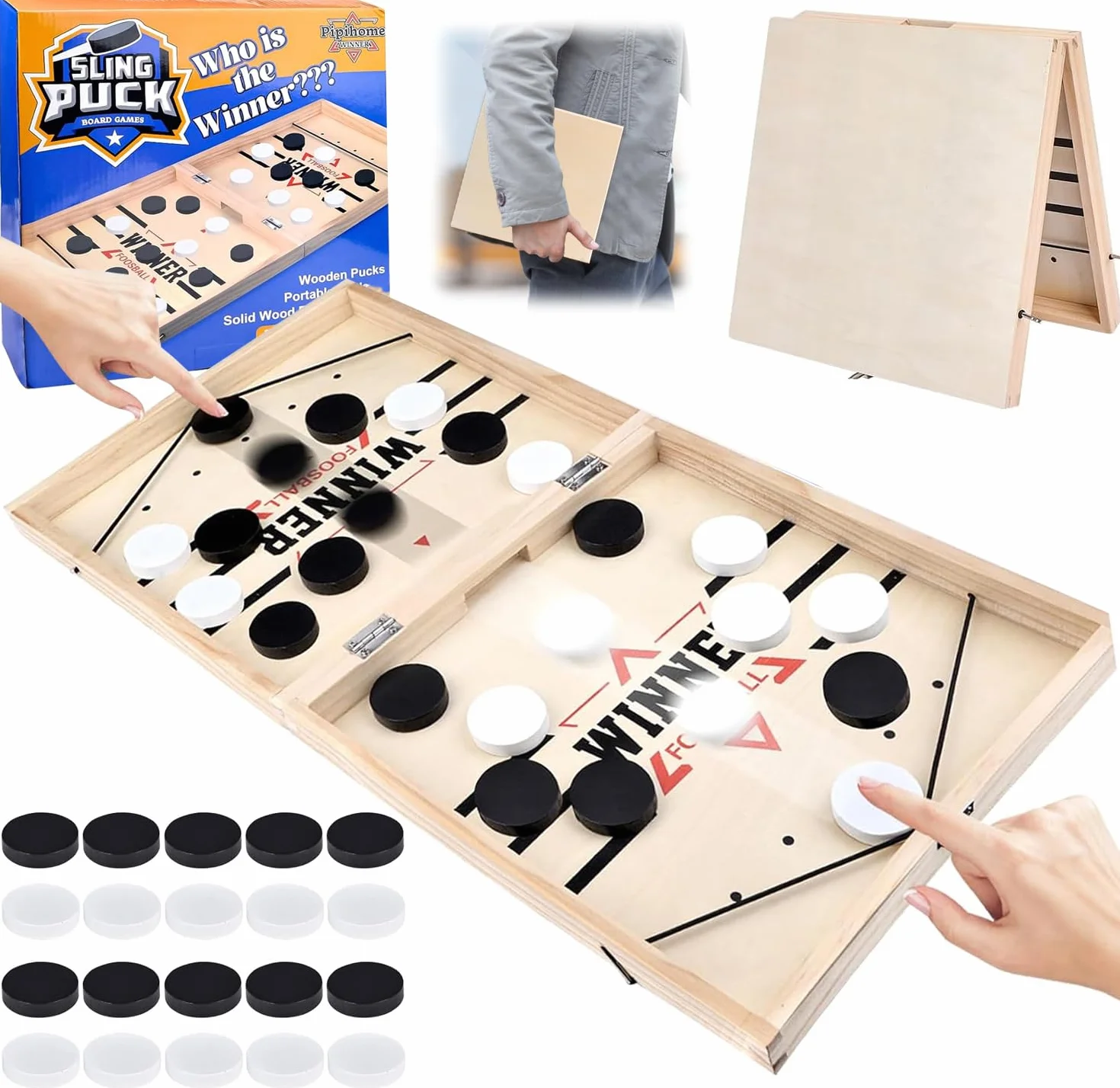 Juego De Mesa De Hockey, Juego RáPido De Disco De Honda, Juego De Hockey De Escritorio, Adecuado para La InteraccióN Entre Padres E Hijos, Actividades De ReunióN Familiar