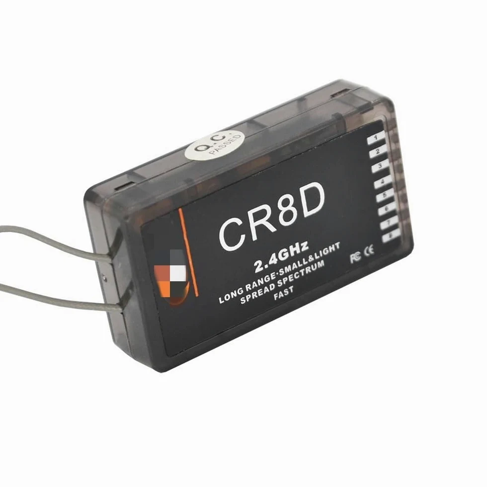 Receptor CR8D 2,4 GHz 8 Canales Compatible con módulo DSSS CT8F/CT8J /CT8Z/CT3F/ V2
