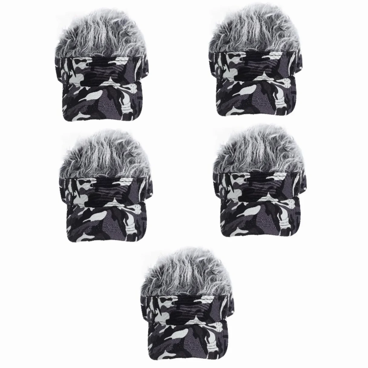 SUPVOX Peluca Gorra de béisbol Gorra de Beisbol para Hombre Sombrero de Peluca de Moda Suministros de Cosplay Gorra de béisbol Reutilizable Sombrero para Deportes poliéster