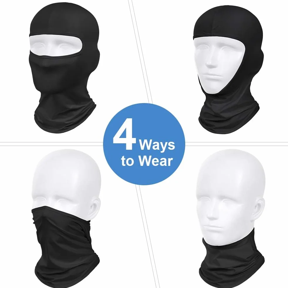 DiULi Pasamontañas Balaclava Hombre Transpirable Bufanda Motocicleta Verano Cuello Protector UV Esquí Multifuncional Anti Viento
