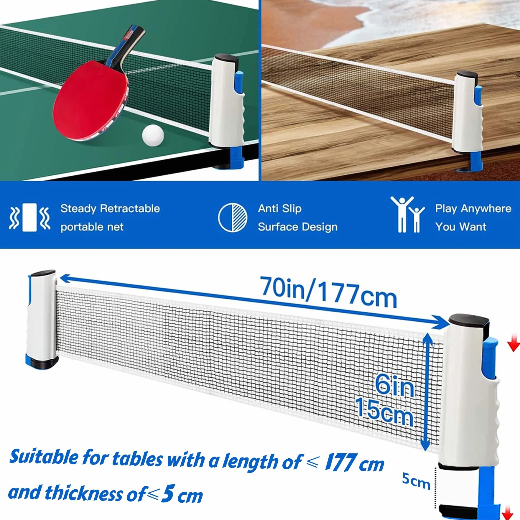 Raquetas Ping Pong Set con Palas, Pelotas y Bolsa