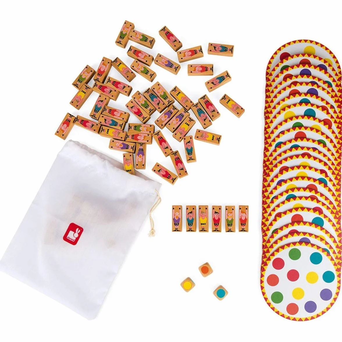 Janod - Acrobat' - Juego de Habilidad y Estrategia, Juegos de Mesa para Niños, Concentración y Motricidad Fina, para 2 Jugadores O Más - Desde Los 5 Años, J02757