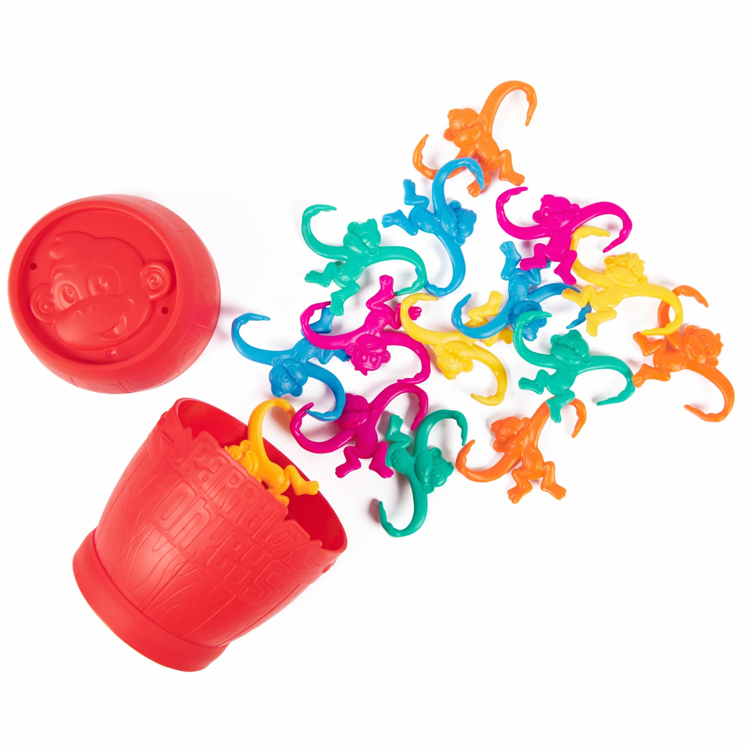 Barrel of Monkeys, Juego Retro de conectar Piezas para Toda la Familia con Aspecto renovado | Juegos clásicos para niños en Edad Preescolar, para Noches de Juegos, a Partir de 3 años
