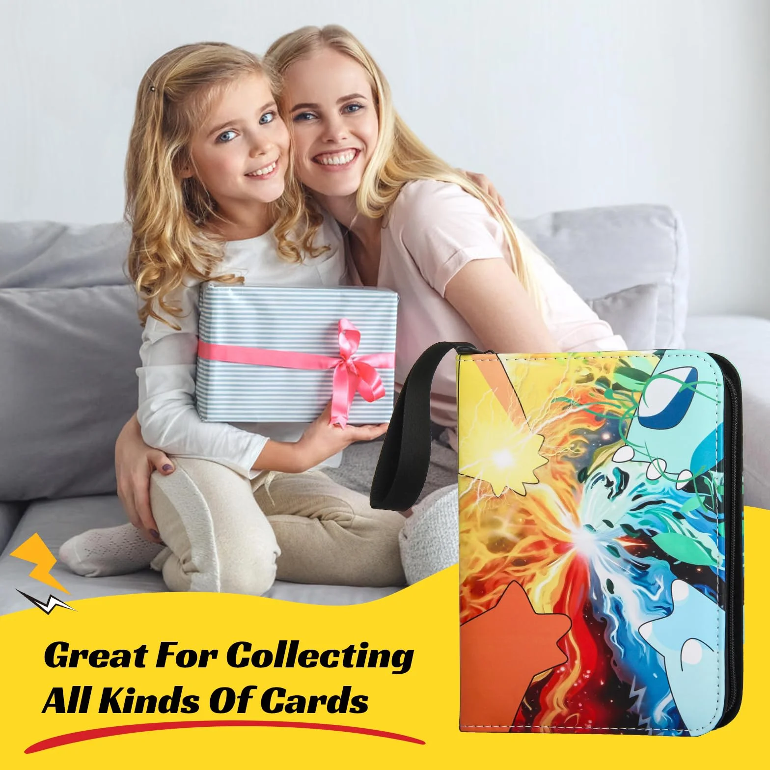 Album Para Cartas, 440 Álbum Colección, 55 Páginas Álbum de Cartas Coleccionables, Carpeta Cartas Transparente