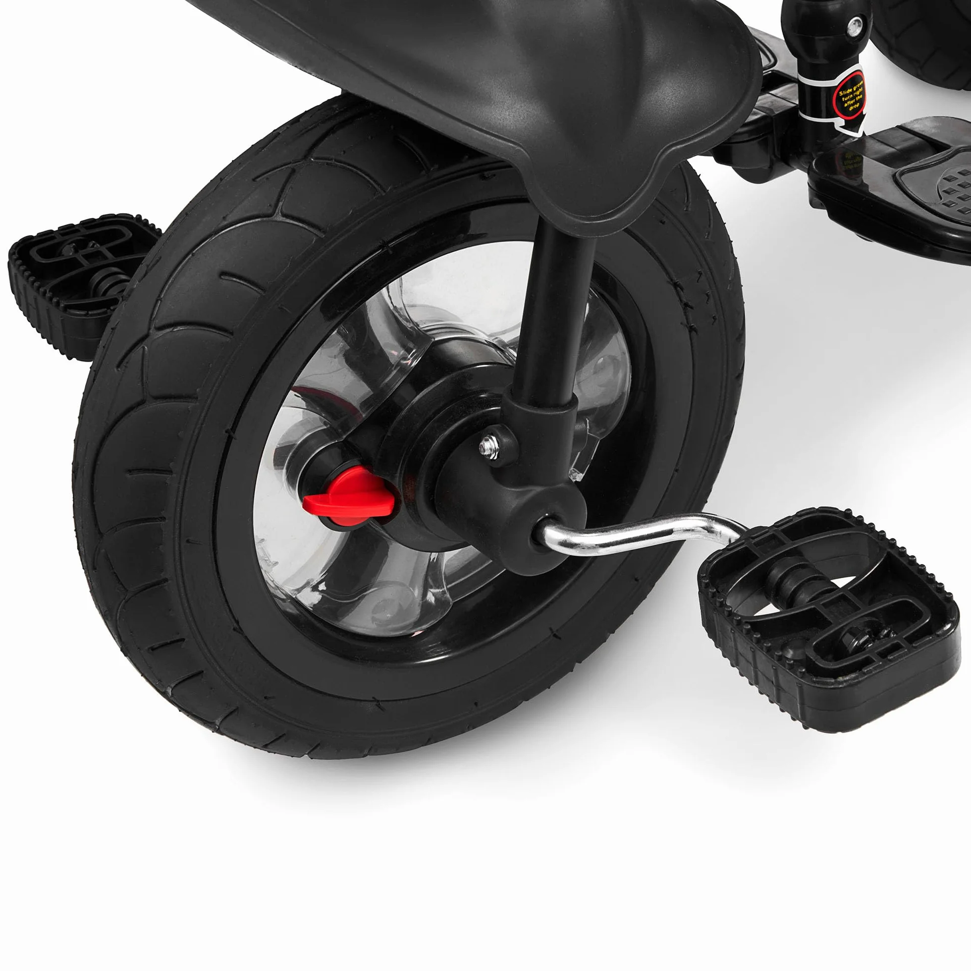 HyperMotion Triciclo Infantil con Manillar para Padres - Bici Bebé 1 Año Evolutiva hasta 20kg - Modelo Similar Kinderkraft con Barra de Empuje - Saltador Bebe Gris