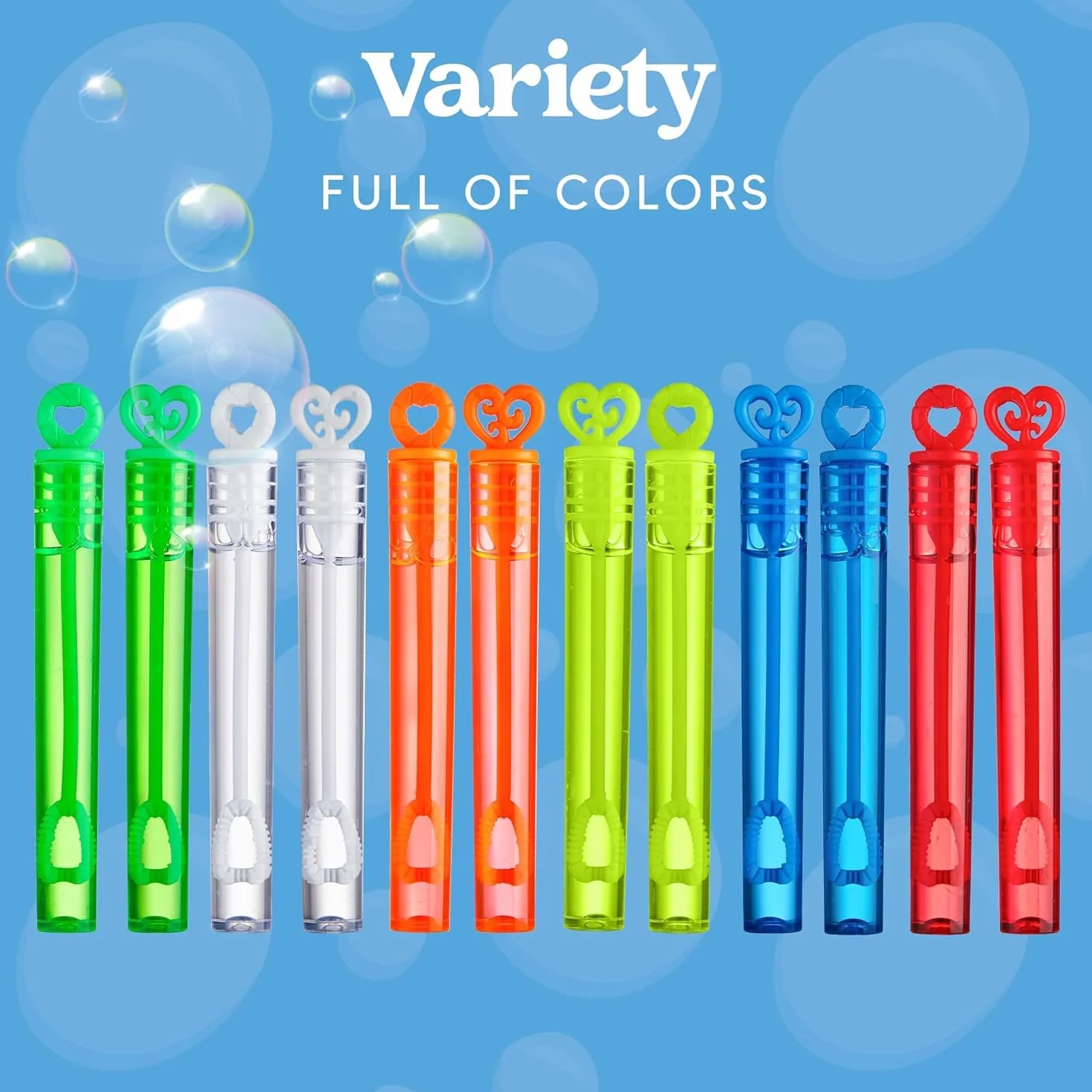 JOYIN 72 Piezas 6 Colores Mini Burbuja varitas a Granel Fiesta Favores Surtido Juguetes para niños, Carnaval Premios, Boda, Regalos al Aire Libre para niñas y niños