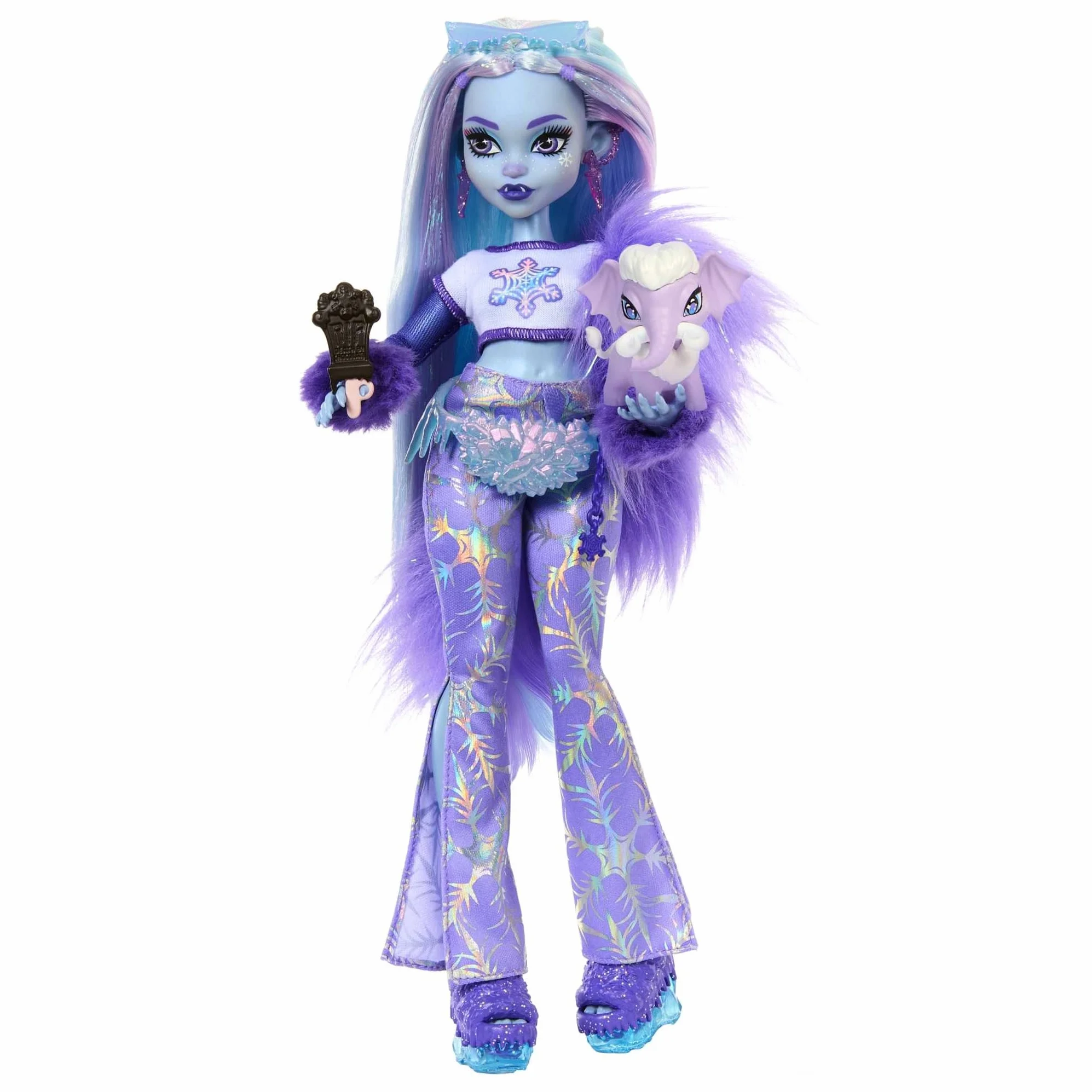 Monster High Abbey Bominable Muñeca articulada con Mascota y Accesorios de Moda, Juguete +4 años (Mattel HNF64)