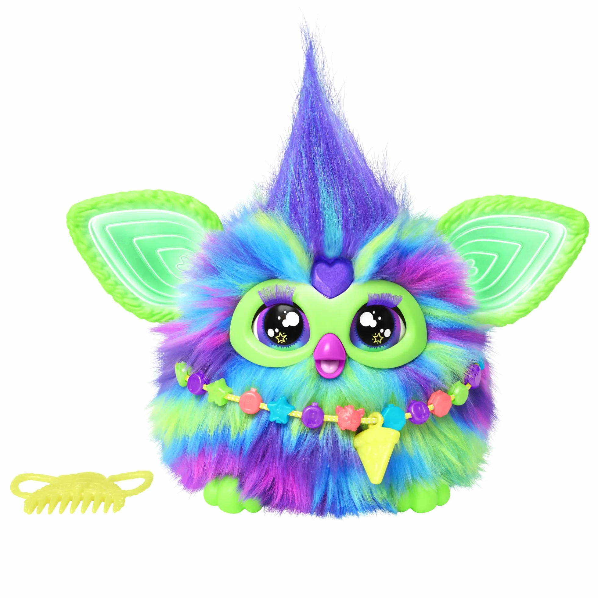 Furby Galaxy, Juguete de Peluche Interactivo Que Brilla en la Oscuridad - Versión en Español, Juguete Electrónico para Niñas y Niños, Regalo de Papá Noel y Reyes Magos