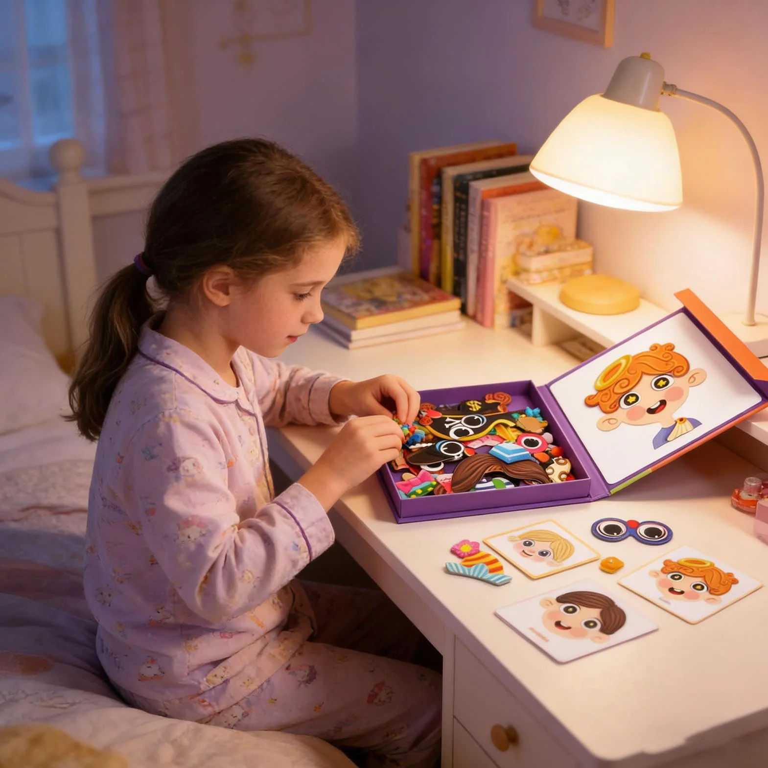 Genérico Puzle de Vestir,Tablero Magnético Educativo para DIY,Juegos de Vestir DIY y Hechos a Mano | para Niñas De 3 A 6 Años Juego De Imitación Preescolar Regalo