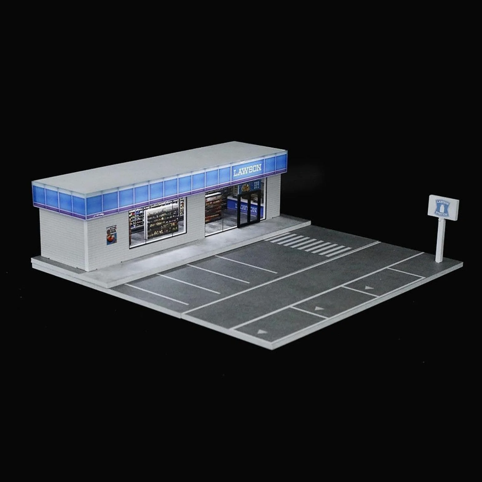 Vitrina para Maquetas de Coches a Escala 1:64 con Luz para Figuras de Acción.