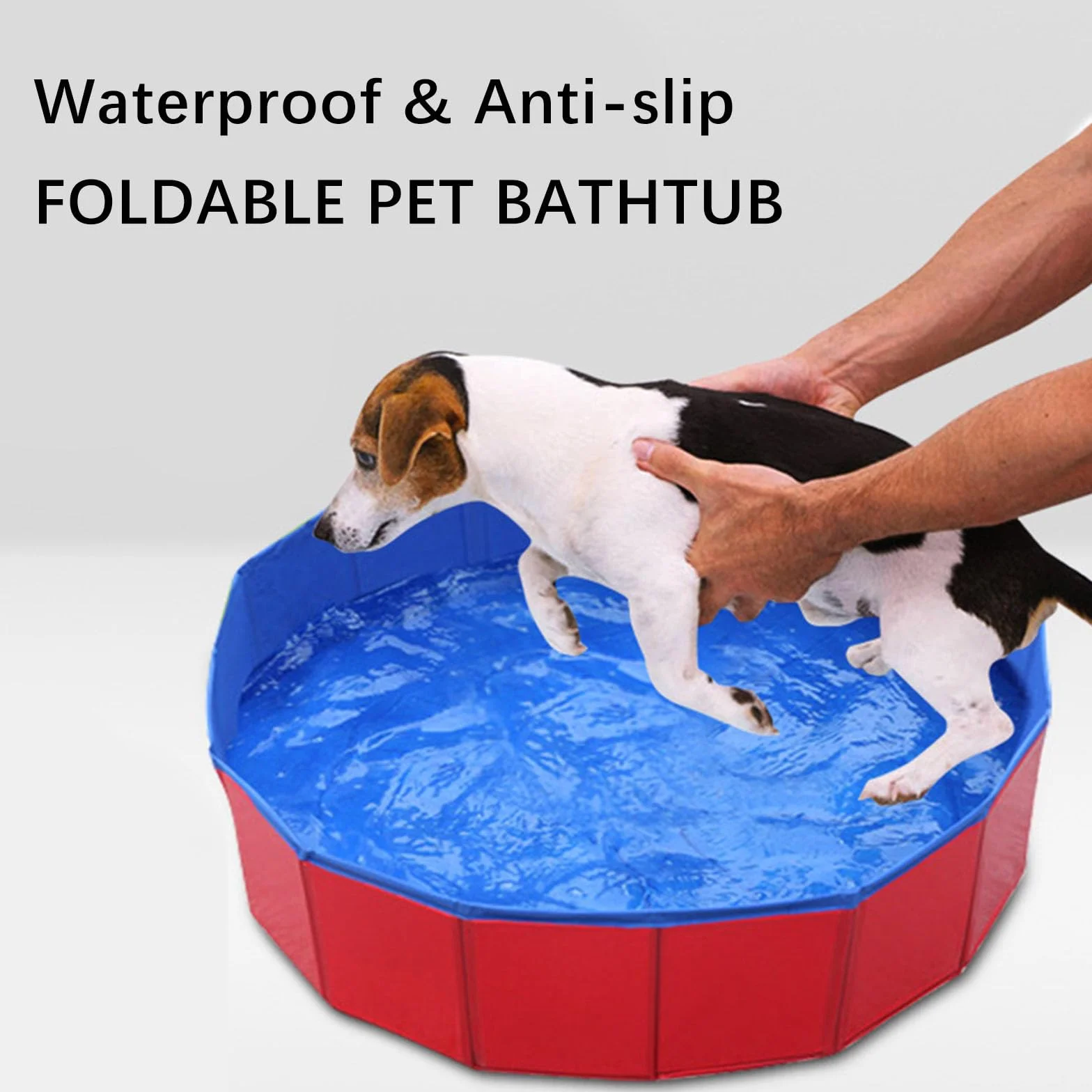 Butyeak Plegable - Piscina para Perros y Gatos, Portátil PVC, 60 x 20 cm
