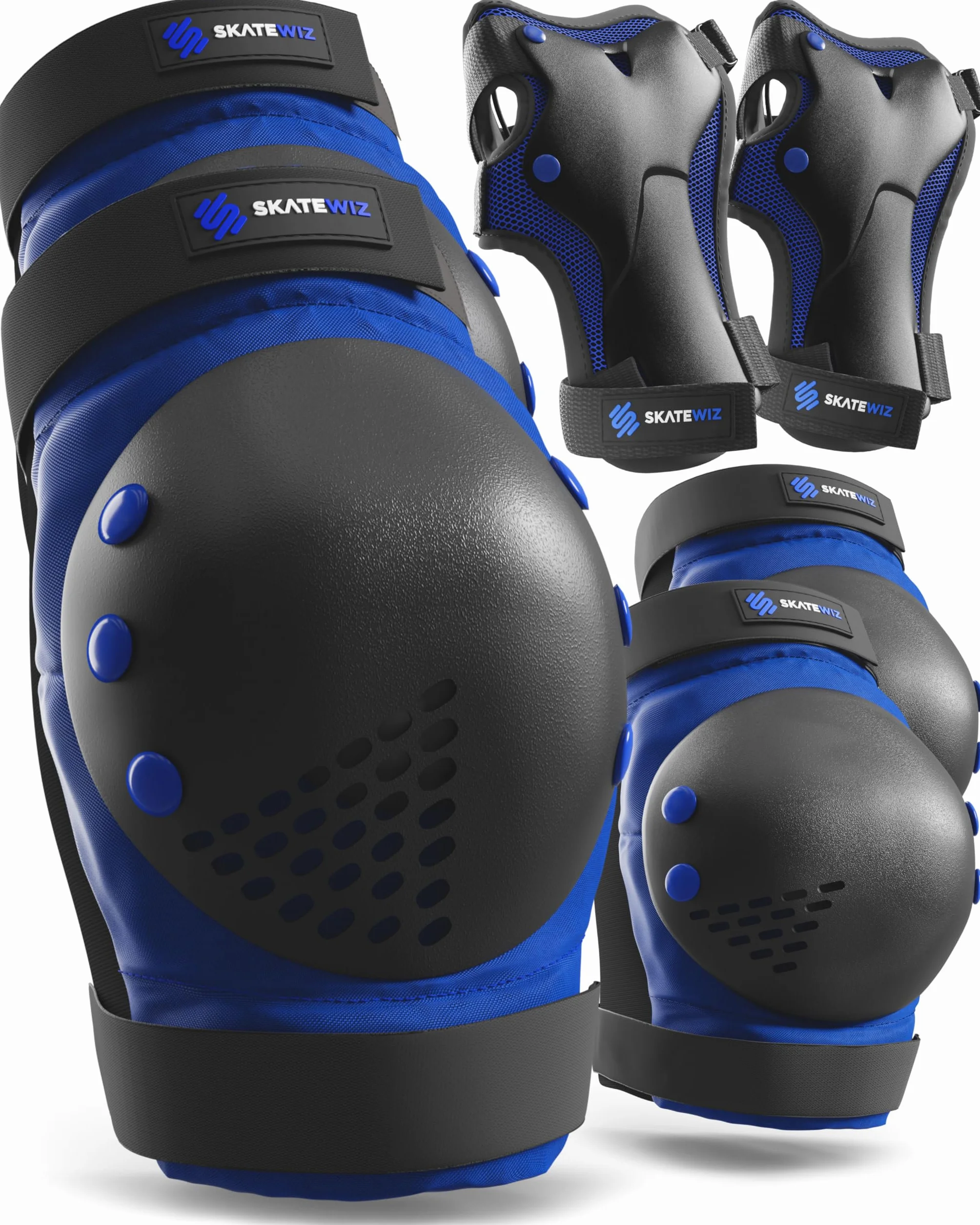 SKATEWIZ Protecciones Patines Rodilleras Coderas Skate Scooter SMASH