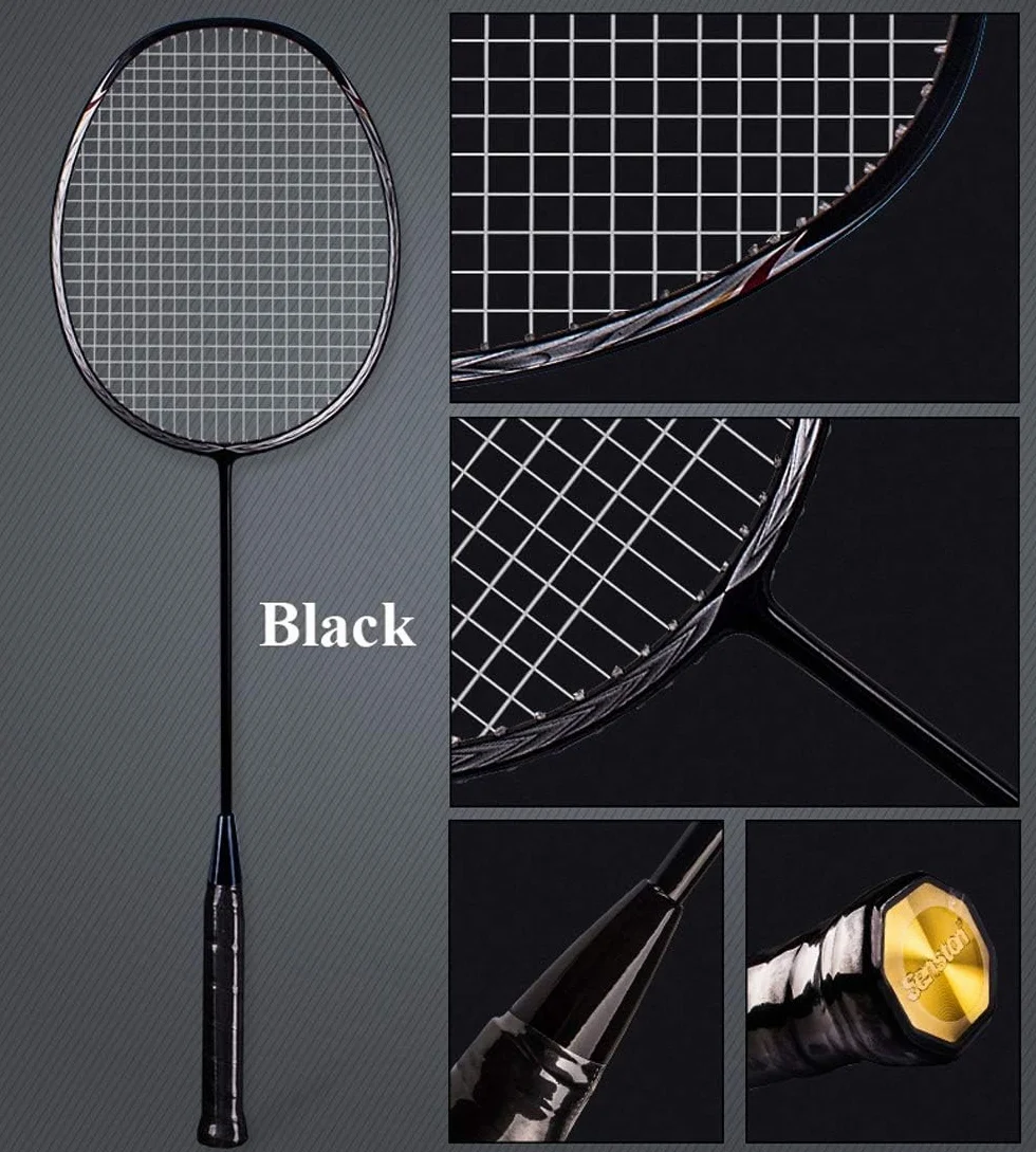 Senston N80 Grafito Raqueta de Bádminton Carbono Fibra con Bolsa