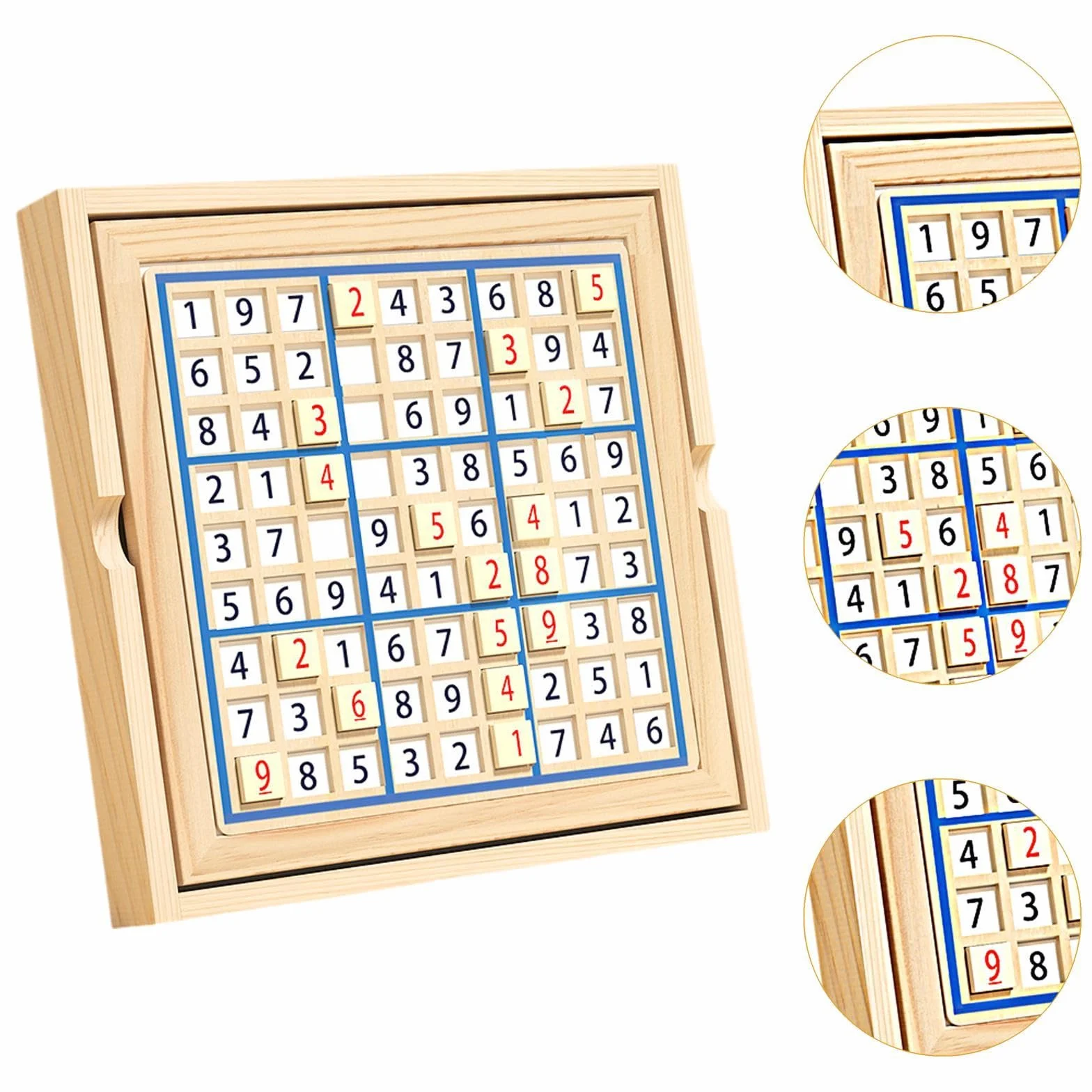 Juego de Rompecabezas Sudoku de Madera para Niños 1-3 Años