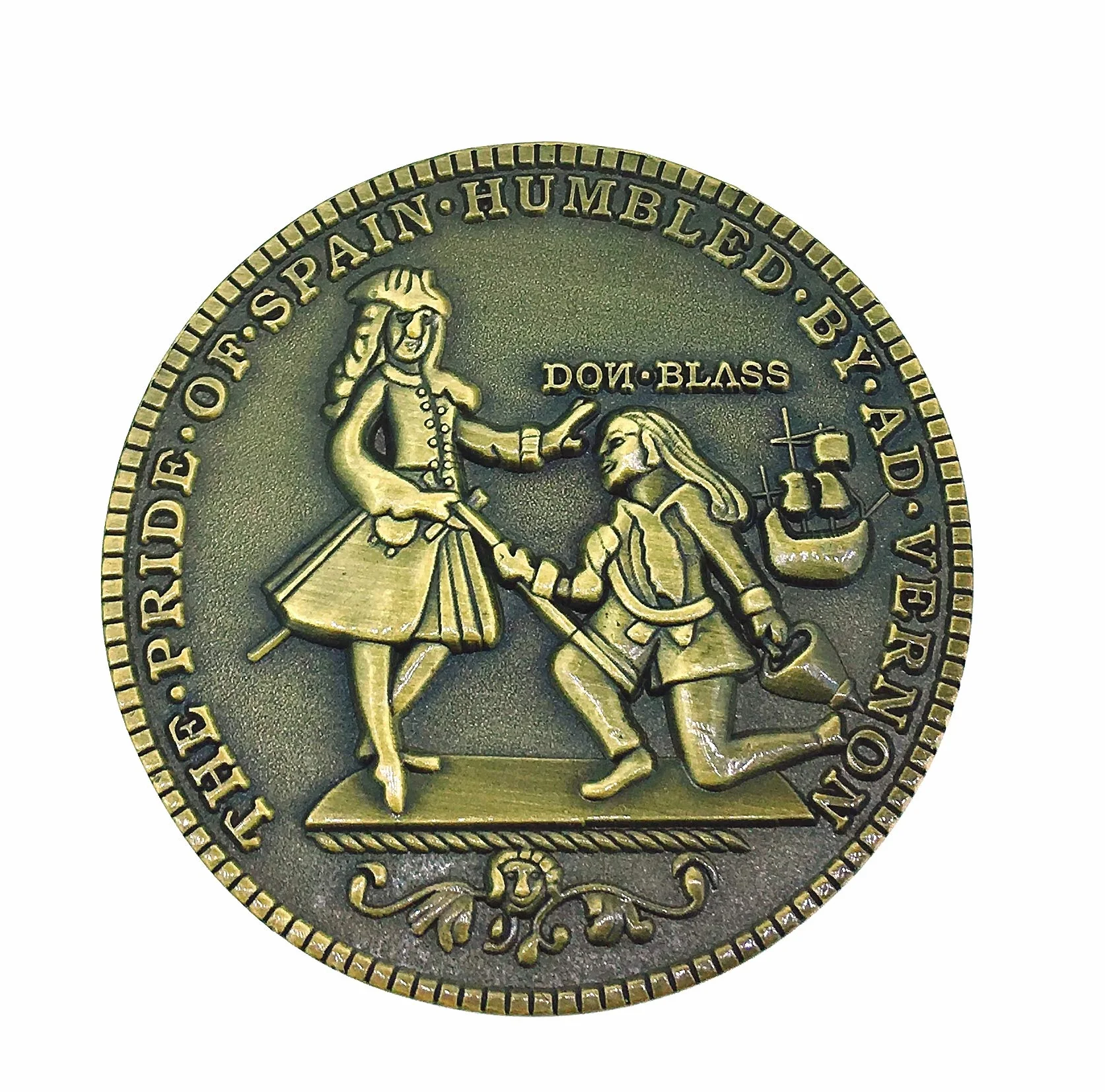Moneda Blas de Lezo Replica Original 1741 | Monedas Coleccionables Únicas Para Regalos Exclusivos y Originales o Para Coleccionistas | Hobbies, Entretenimiento Para Todas Las Edades