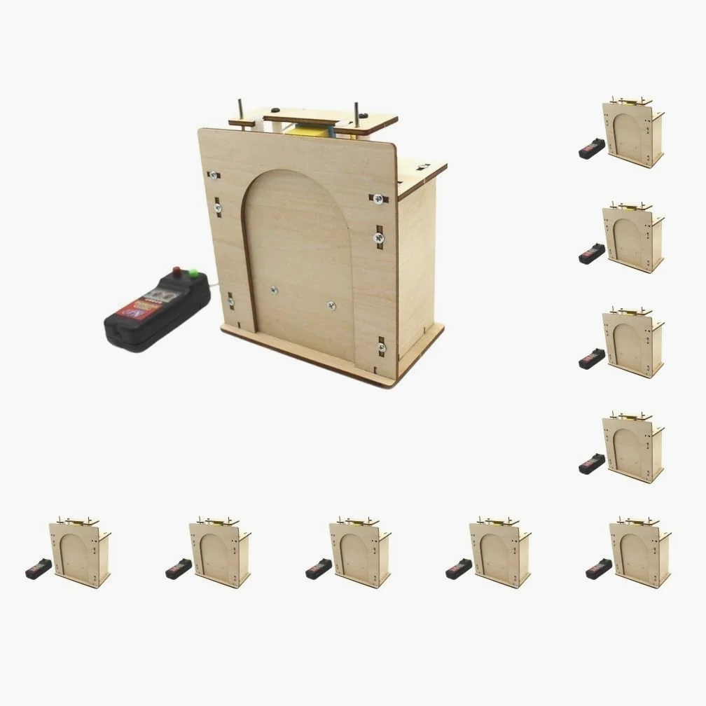 Juego de 10 kits de madera para puerta de ascensor de madera para experimentos científicos para niños de 6 a 12 años
