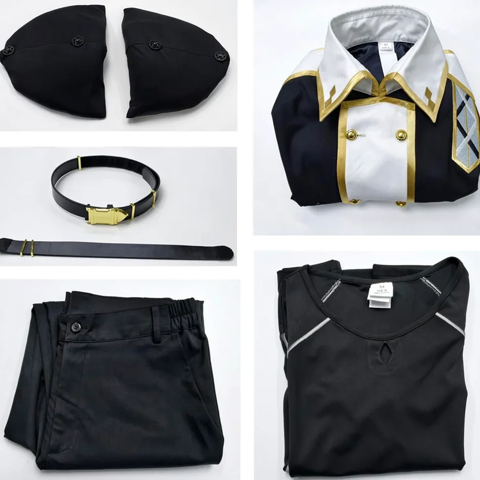 Disfraz de cosplay de anime de talla estadounidense, abrigo largo para hombre, traje de fiesta