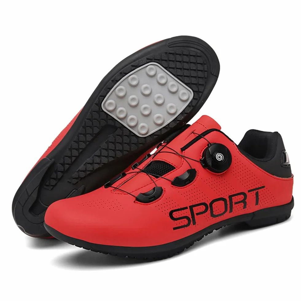 Zapatillas Ciclismo Montaña Hombre Calzado Bicicleta Base Goma Antideslizante Ligeros 36EU-47EU