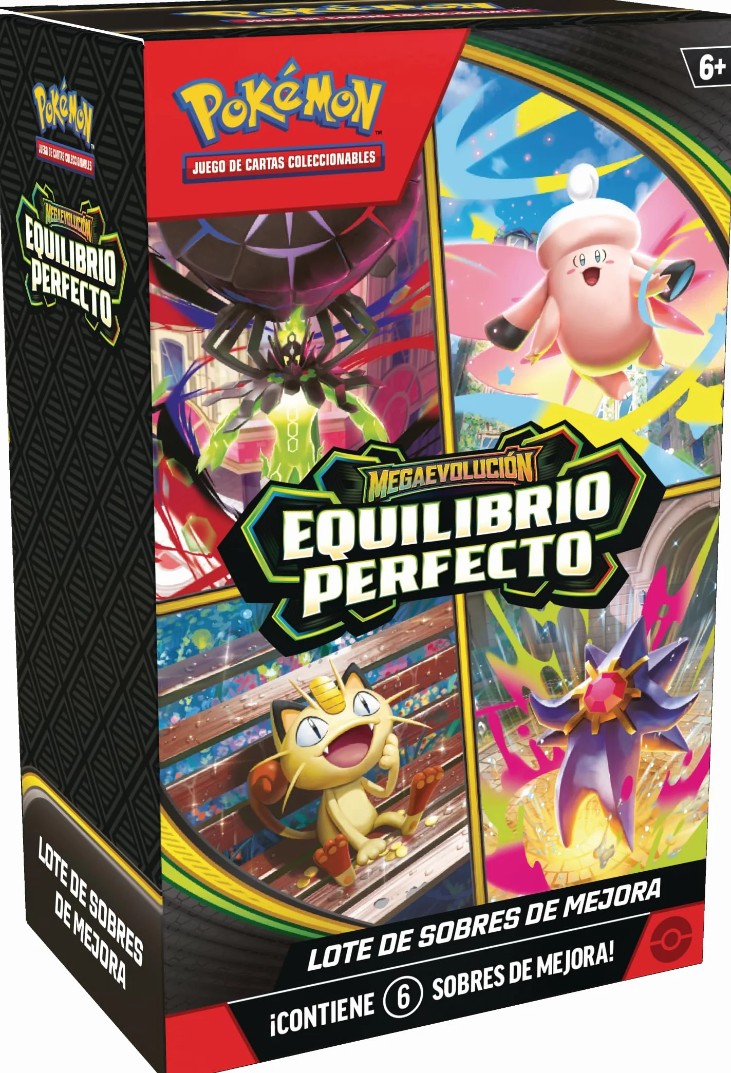 Pokémon JCC Megaevolución-Equilibrio Lote 6 Sobres de Mejora