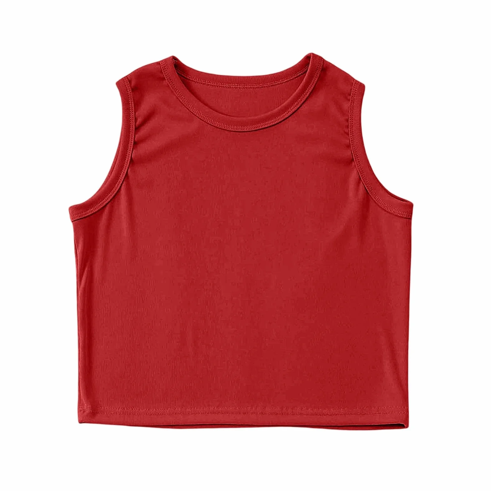 Camiseta Niñas Tirantes Punto Acanalado Yoga Verano Deportivo Fitness Color Vivo