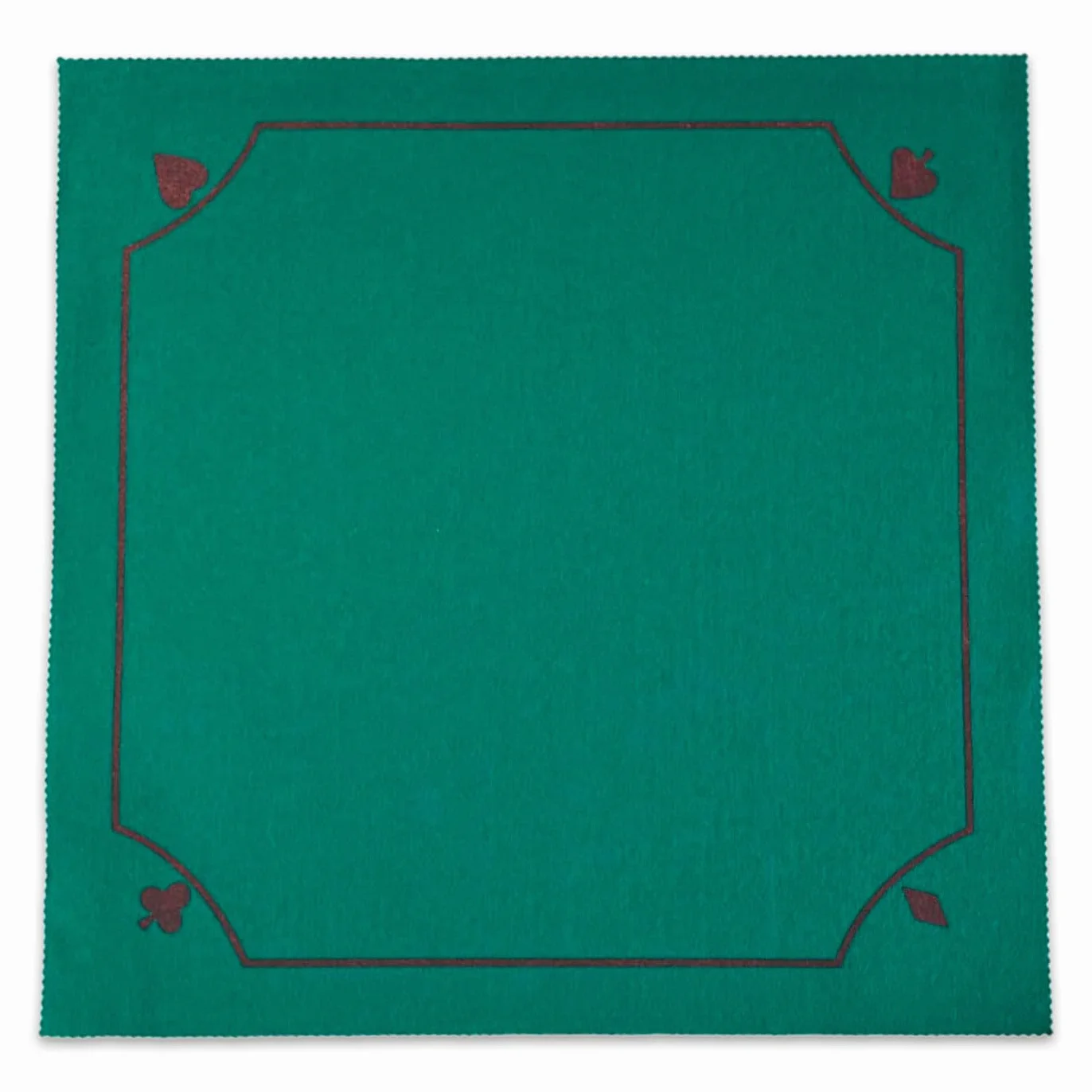 Acan Tradineur - Tapete para Juegos de Poker - Fabricado en Poliester - Ideal para trasladarlo a Cualquier Lugar - 50 x 50 cm - Color Verde