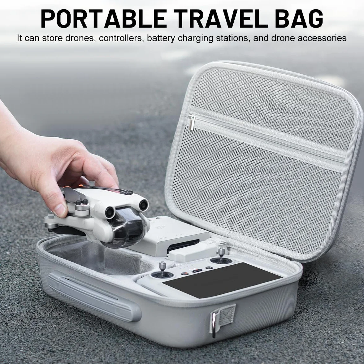 Bolsa para dji Mini 3/Mini 3 Pro/Mini 4 Pro Drone Fly More Combo, Impermeable Funda para dji RC Controlador Accesorios Bolsa de Viaje Portátil, para Dron Proteger