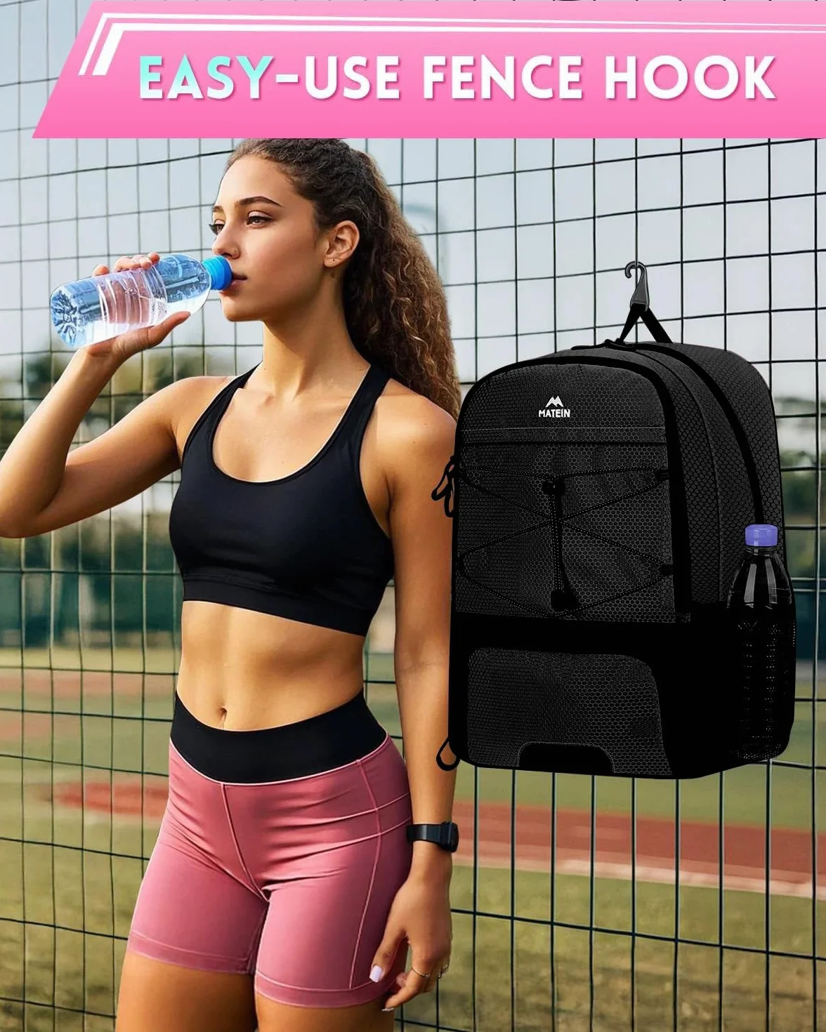 MATEIN Mochila Deporte Mujer Impermeable 15.6 Pulgadas con Zapatillero