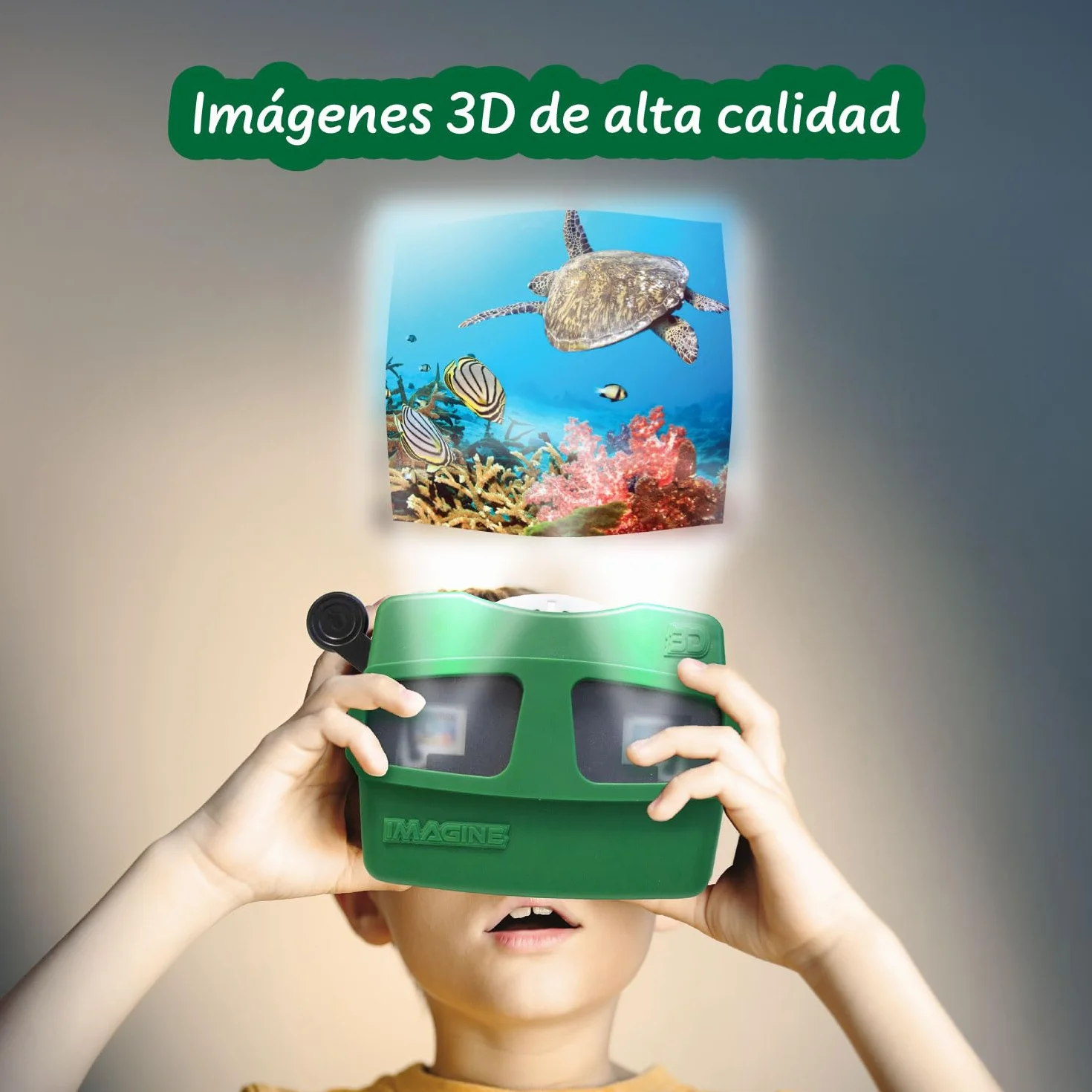 Science4you Retro 3D Viewer para Niños - Juguete Retro con Visor de Carretel e Imágenes 3D de Animales Terrestres y Marinos, Regalo de Animales para Niños y Niñas