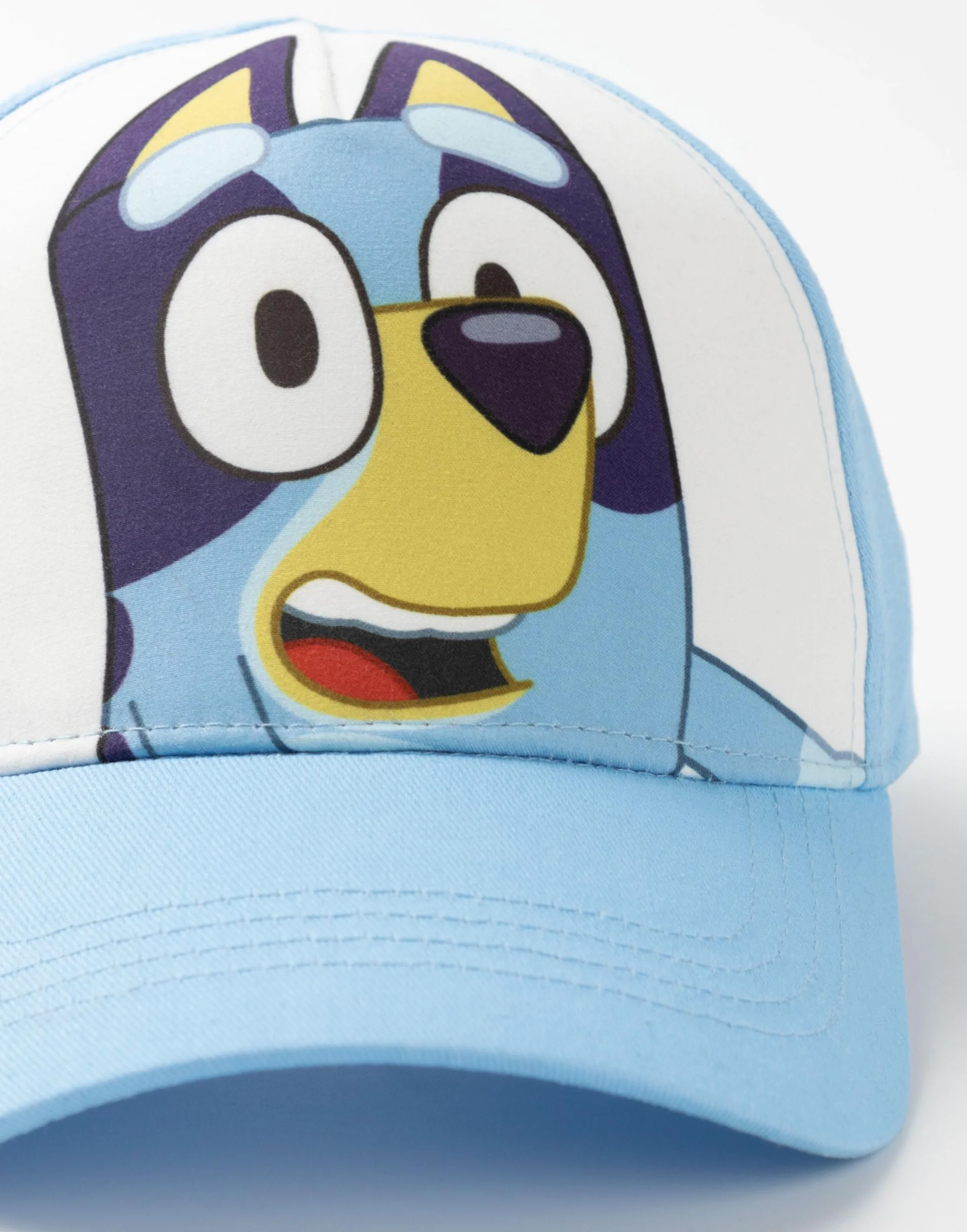 Bluey Set de Gorro y Gorra para Niños Estampado de Bandit y Chili Azul Unisex Infantil Correa Ajustable