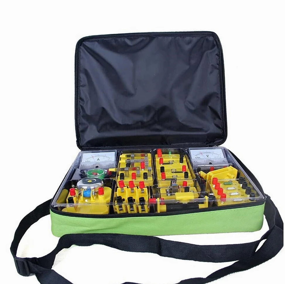 Equipos de enseñanza de laboratorio Cajas para experimentos de física Cajas para equipos eléctricos Equipos para experimentos de estudiantes Material didáctico para experimentos de bricolaje